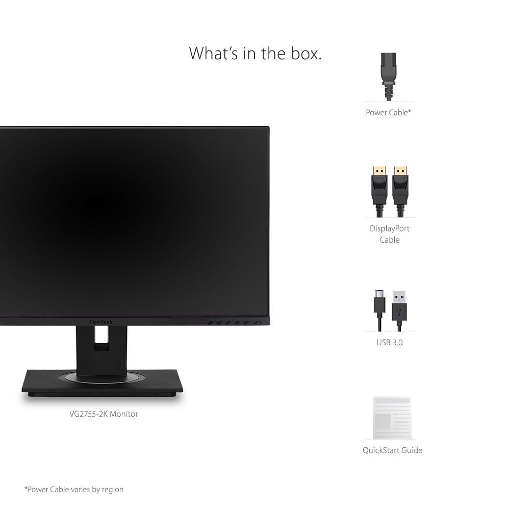 ViewSonic VG2755 27-inch SuperClear IPS Full HD monitor with ergonomic stand — view 18