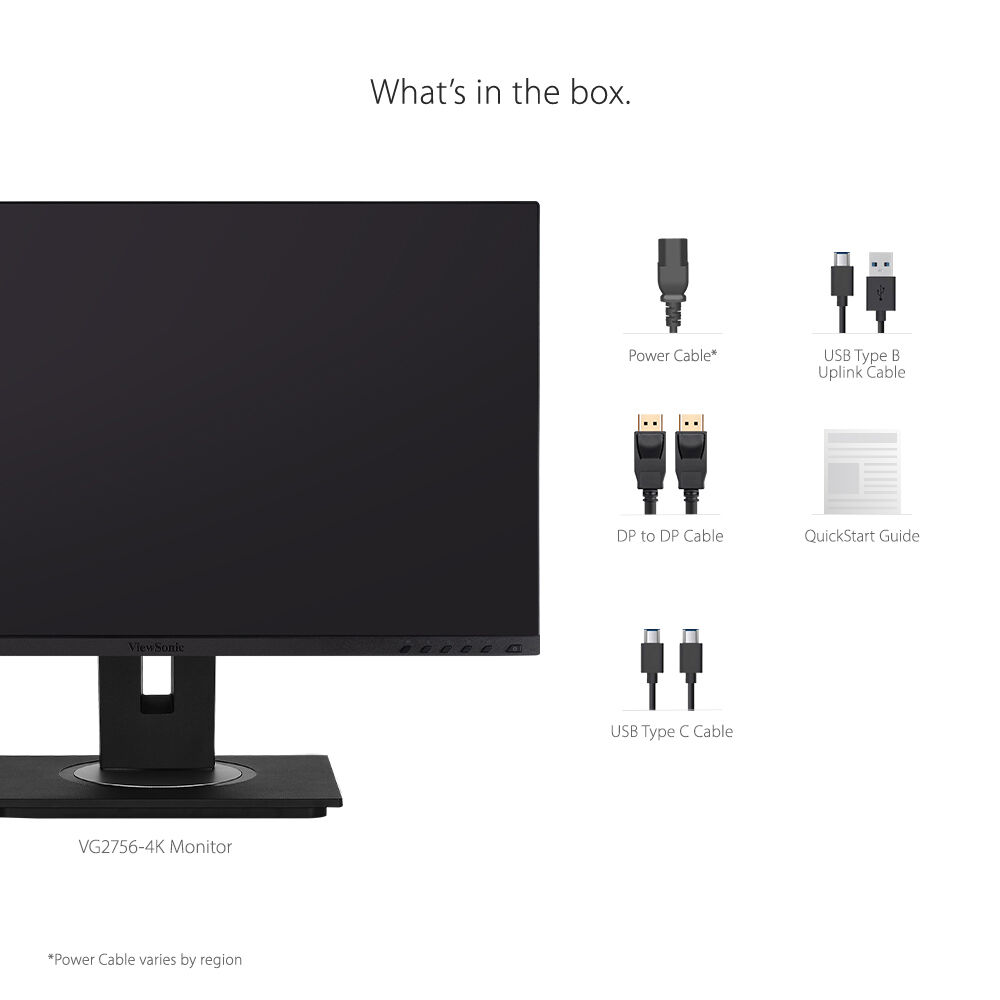 ViewSonic VG2756-4K 27-inch 4K Ultra HD docking monitor with USB-C and Ethernet — view 17