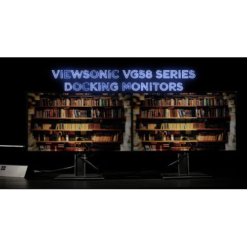 ViewSonic 27-inch IPS docking monitor with 1440p resolution, USB-C 100 W charging, RJ45, and daisy-chain support — view 11