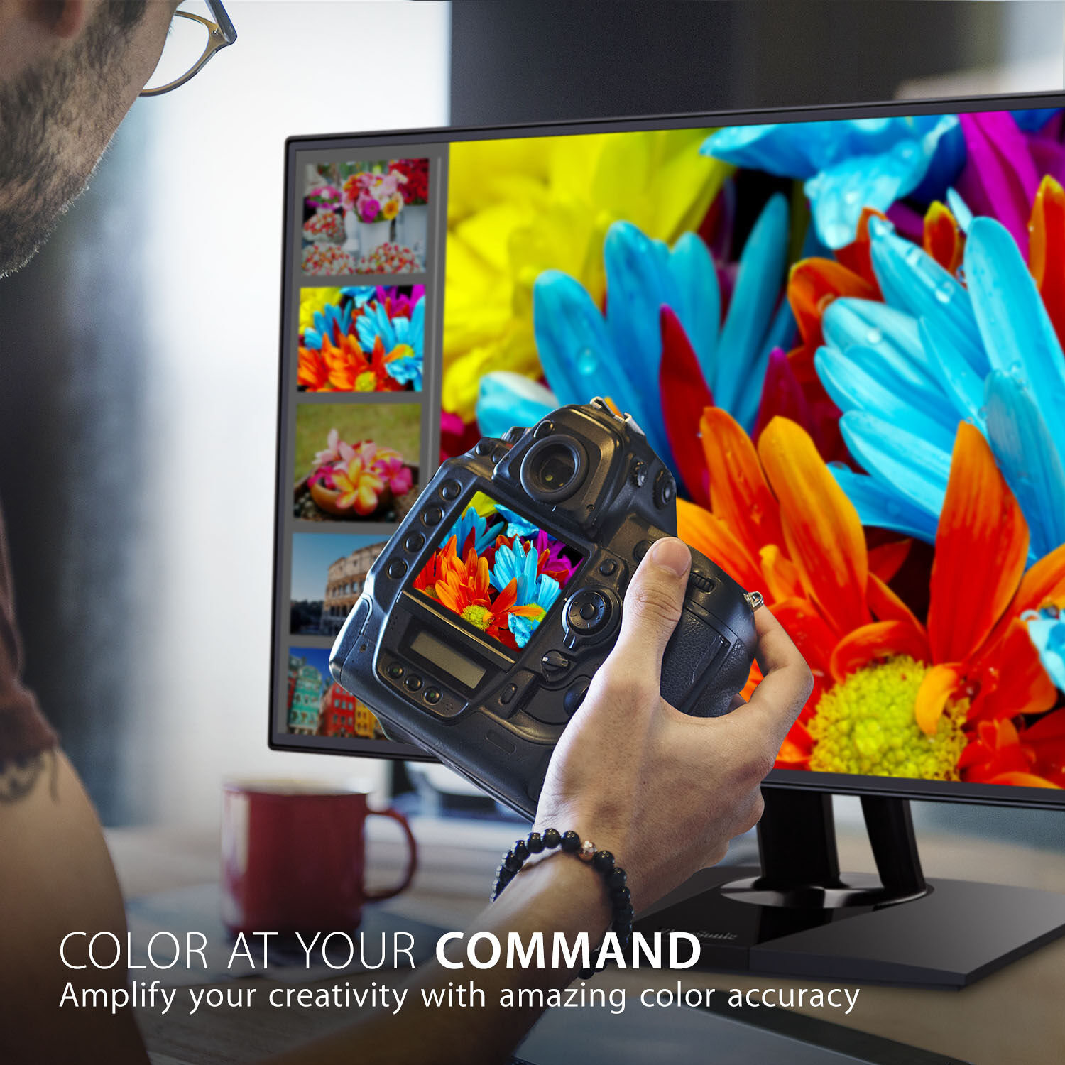 ViewSonic VP2468A 24-inch Full HD IPS monitor with frameless design and USB-C connectivity — view 13