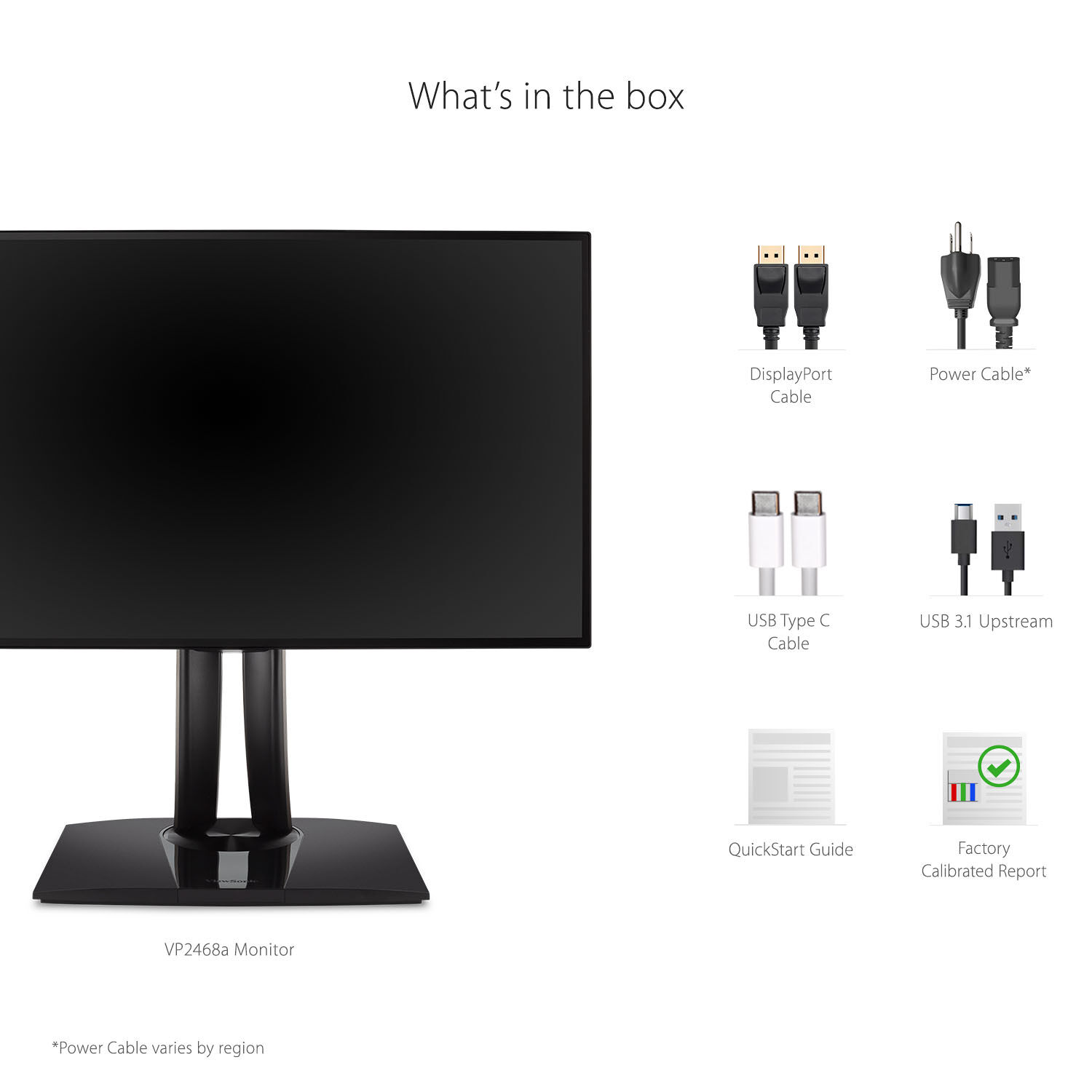 ViewSonic VP2468A 24-inch Full HD IPS monitor with frameless design and USB-C connectivity — view 19