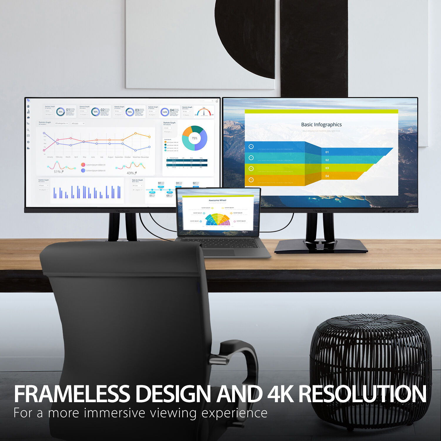 ViewSonic VP2756-4K 27-inch 4K UHD professional graphic design monitor with USB-C — view 12