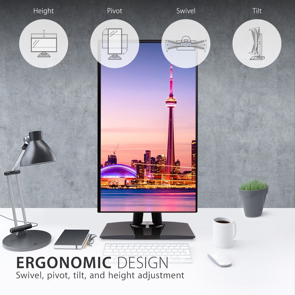 ViewSonic VP2768A 27-inch QHD monitor with frameless design and USB-C connectivity — view 15