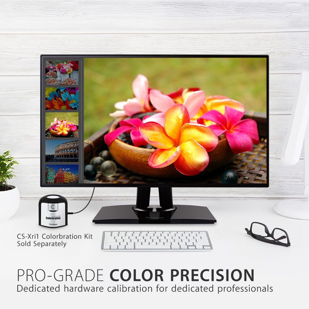 ViewSonic VP2768A 27-inch QHD monitor with frameless design and USB-C connectivity — view 16