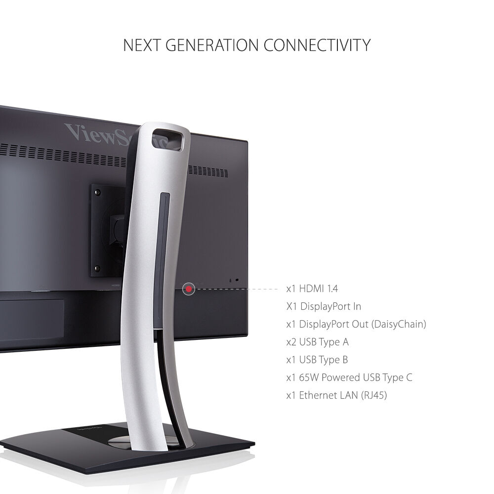 ViewSonic VP2768A 27-inch QHD monitor with frameless design and USB-C connectivity — view 19