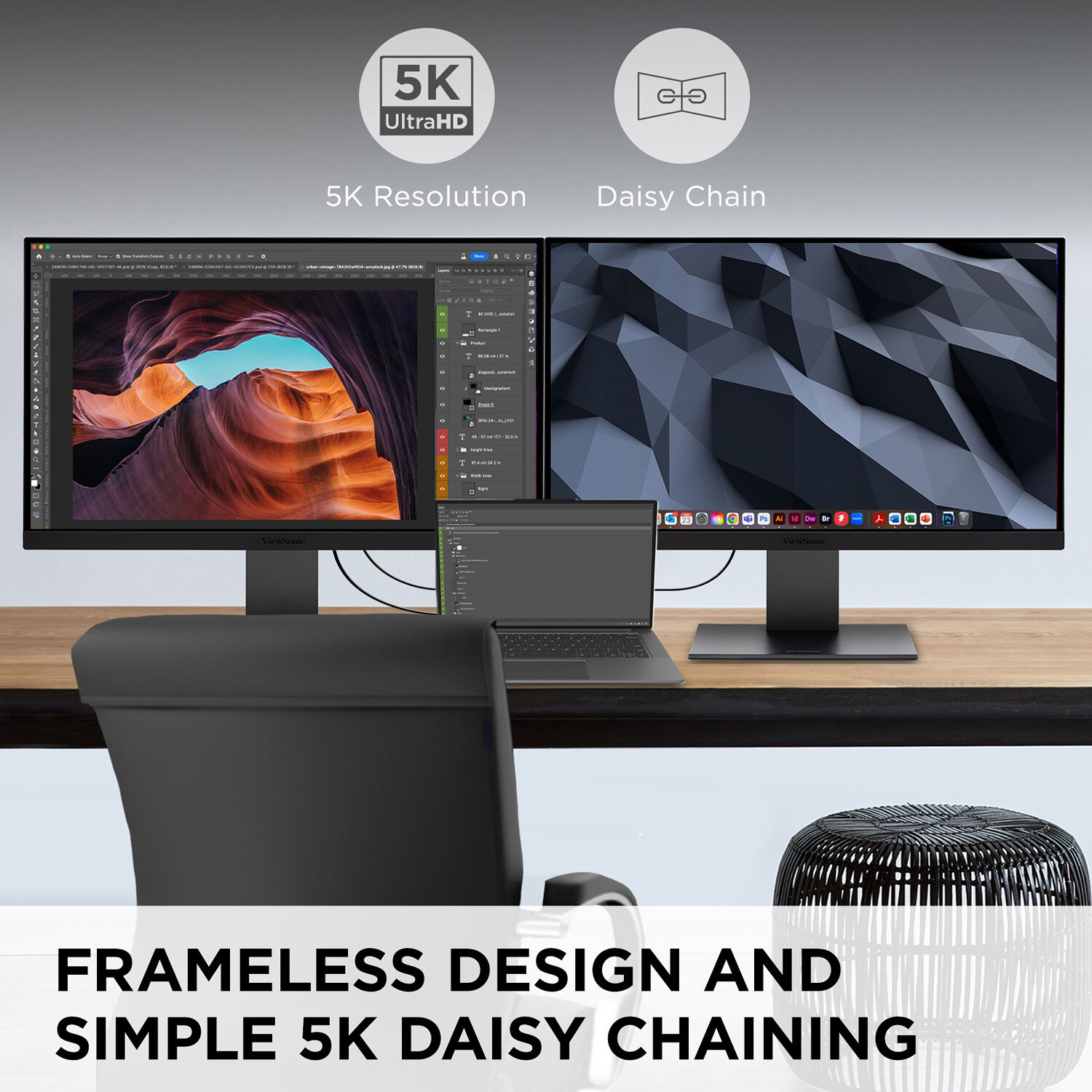 ViewSonic ColorPro VP2788-5K 27-inch 5K IPS monitor with Thunderbolt 4 and USB-C — view 14