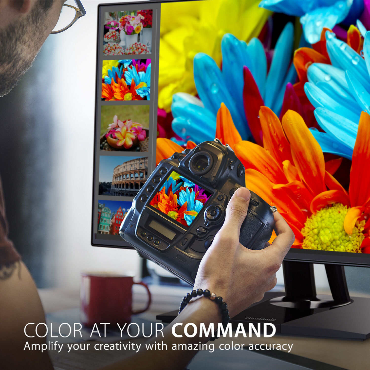 ViewSonic VP3256-4K 32-inch 4K UHD IPS graphic monitor with USB-C and Pantone validation — view 15