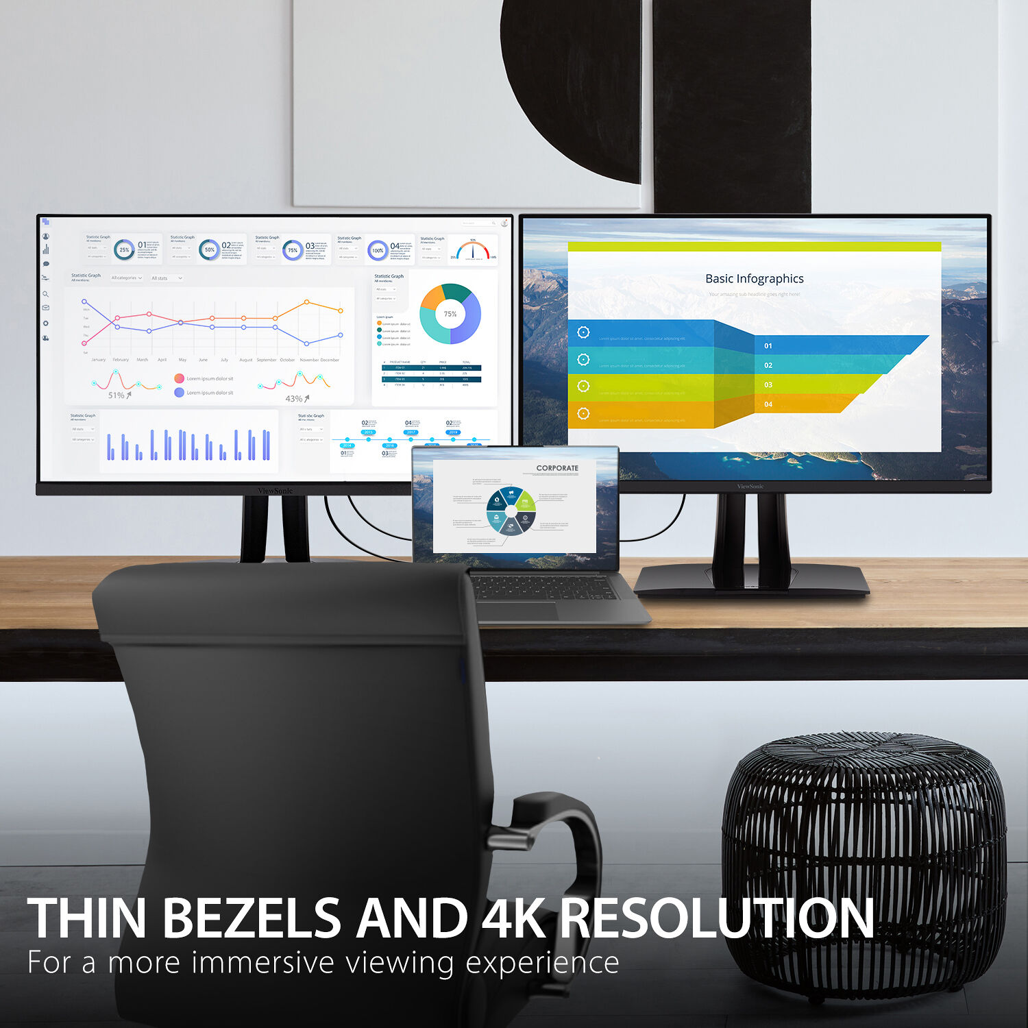 ViewSonic VP3256-4K 32-inch 4K UHD IPS graphic monitor with USB-C and Pantone validation — view 17