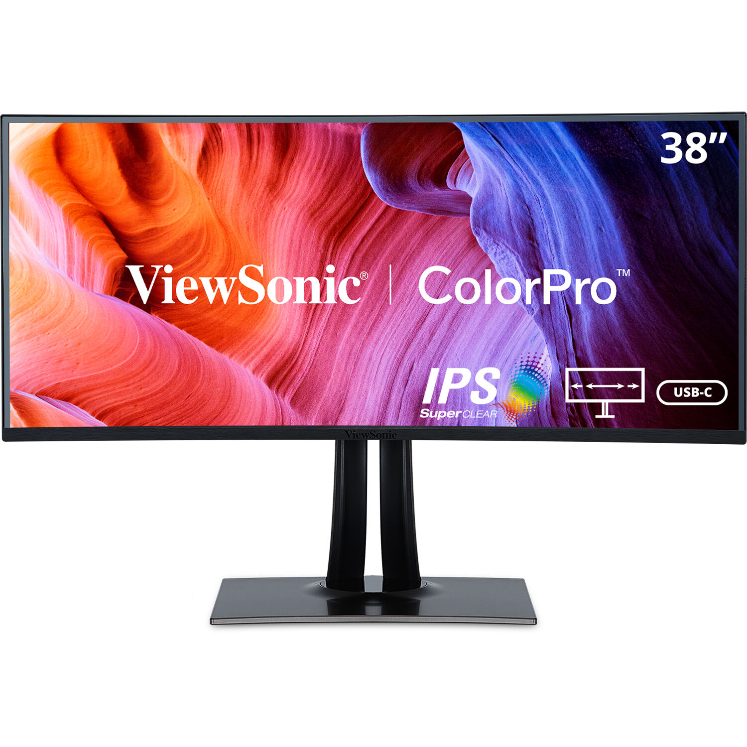 38in Curved Ultra-Wide Wqhd+ Colorpro Ips Monitor with USB Type C,3840x1600 Reso