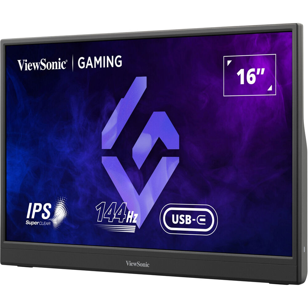 ViewSonic VX1654 16-inch portable IPS gaming monitor with 144 Hz refresh rate and USB-C connectivity — view 3