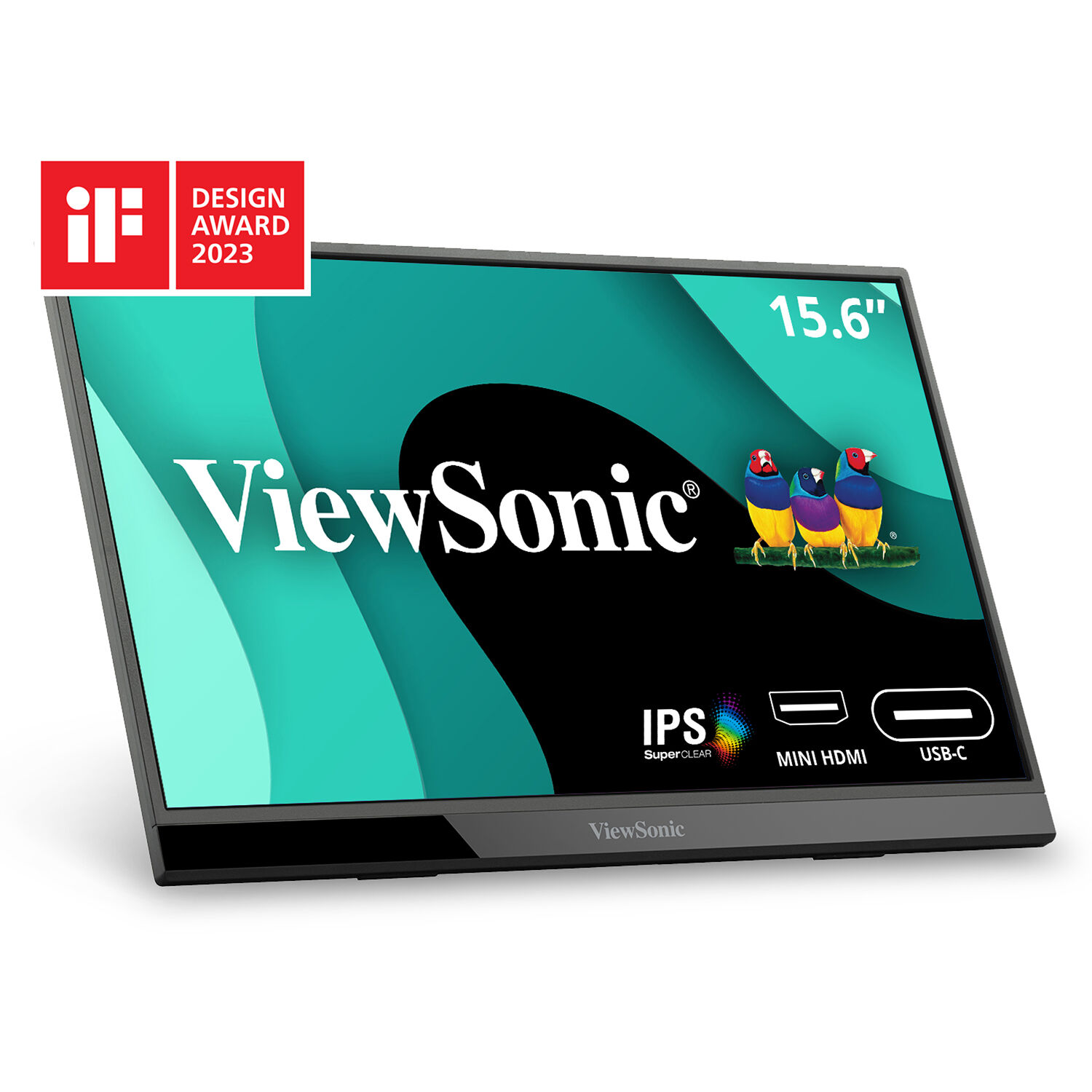 ViewSonic VX1655 15.6-inch portable monitor with Full HD IPS display and USB-C connectivity — view 2