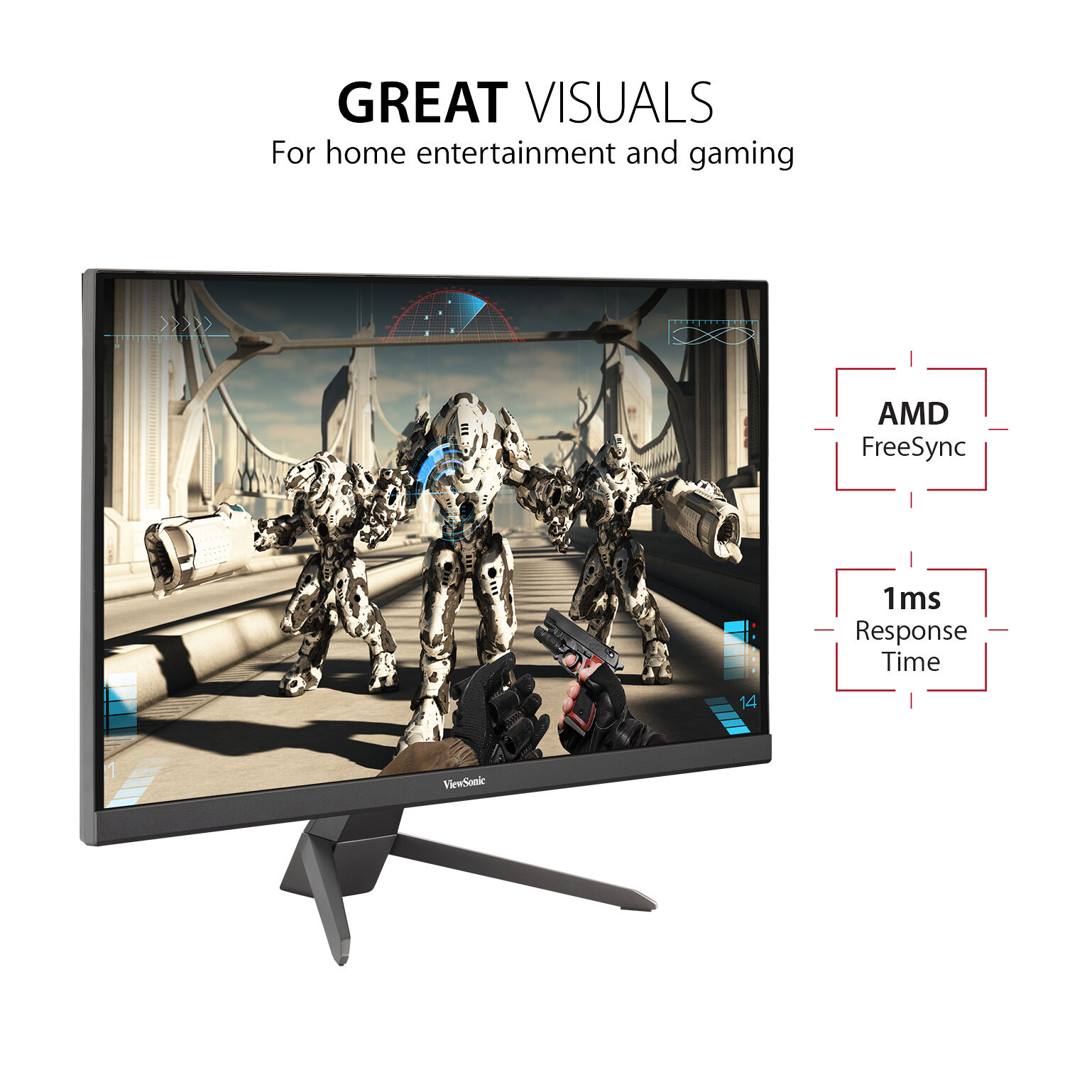 ViewSonic VX2267-MHD 22-inch Full HD monitor with slim black bezel — view 10