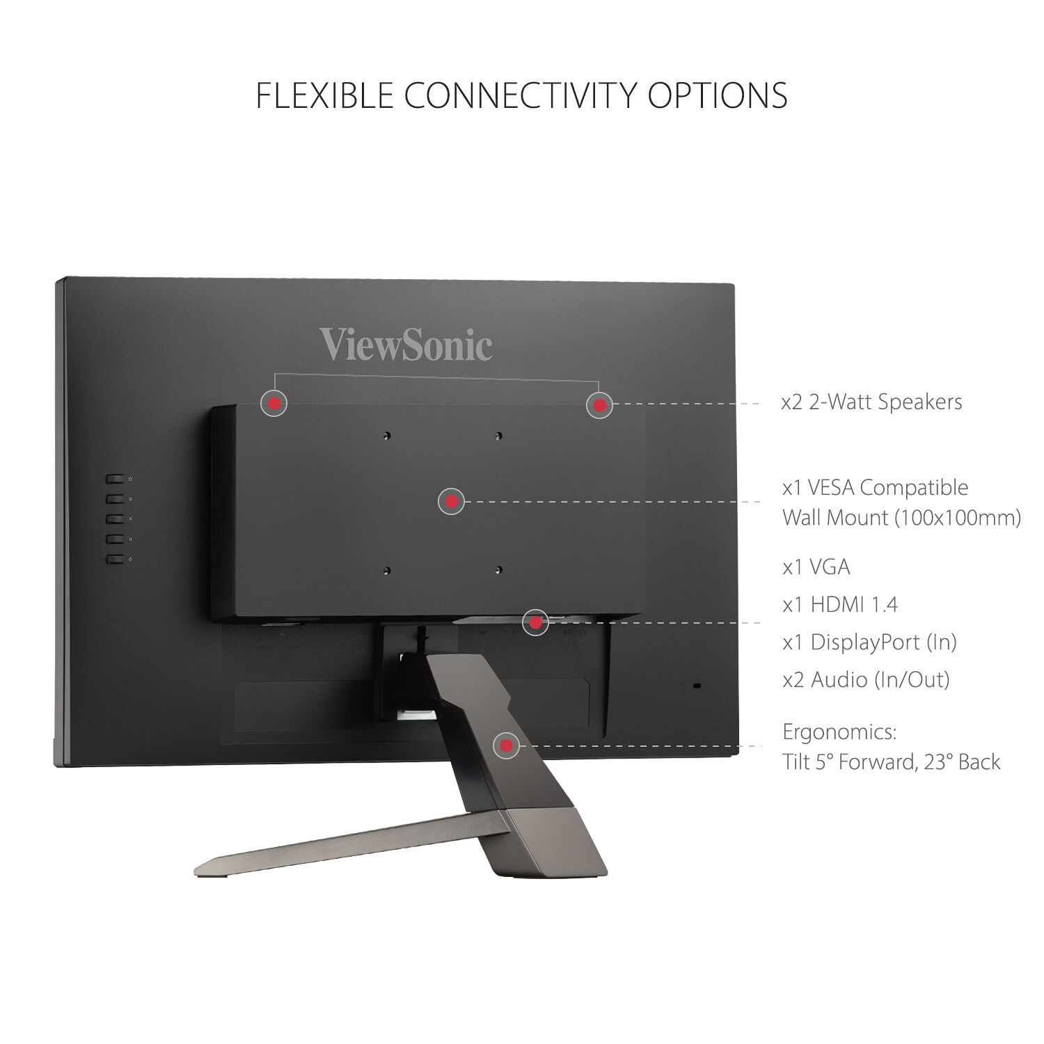 ViewSonic VX2267-MHD 22-inch Full HD monitor with slim black bezel — view 17