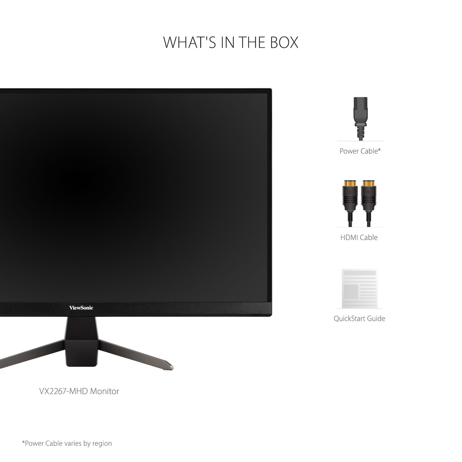 ViewSonic VX2267-MHD 22-inch Full HD monitor with slim black bezel — view 9
