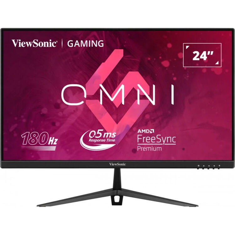 ViewSonic 24-inch 1080p gaming monitor with slim bezels and fast refresh rate — view 2
