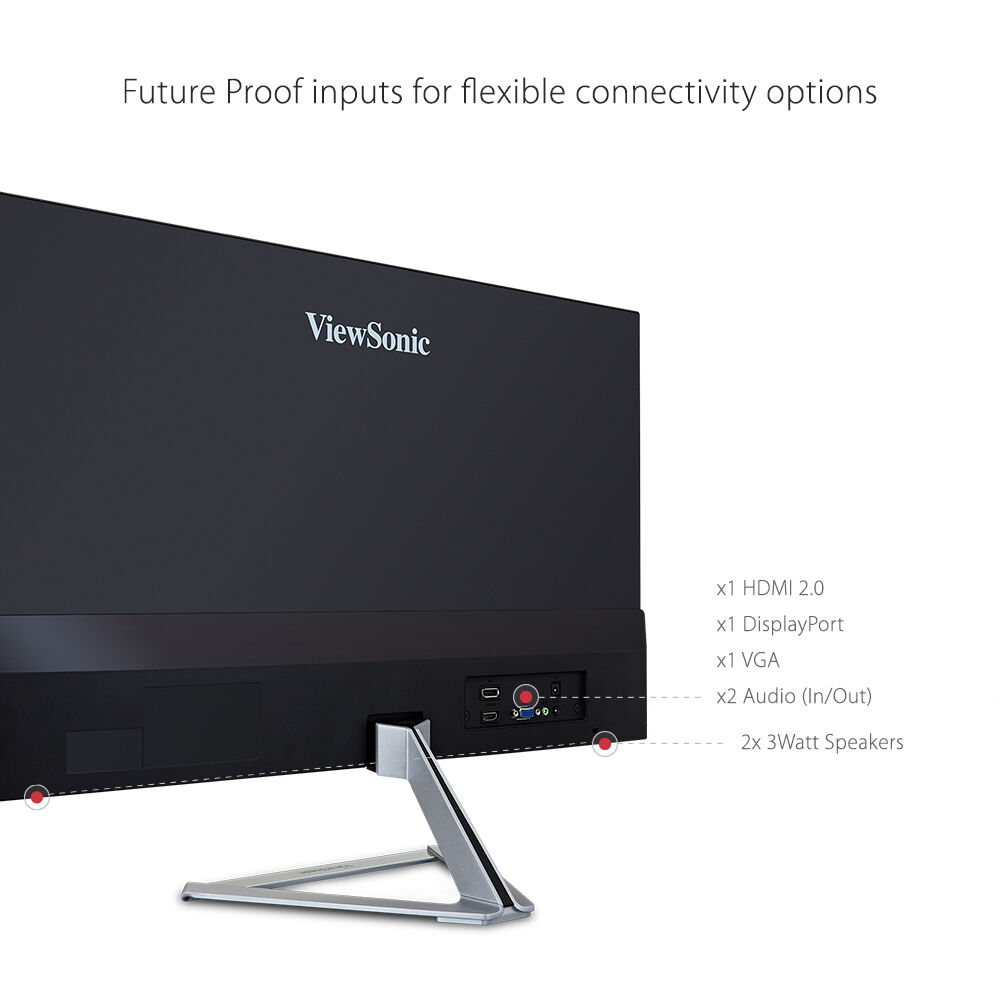 ViewSonic VX2476-SMHD 24-inch Full HD IPS monitor with ultra-slim design — view 8