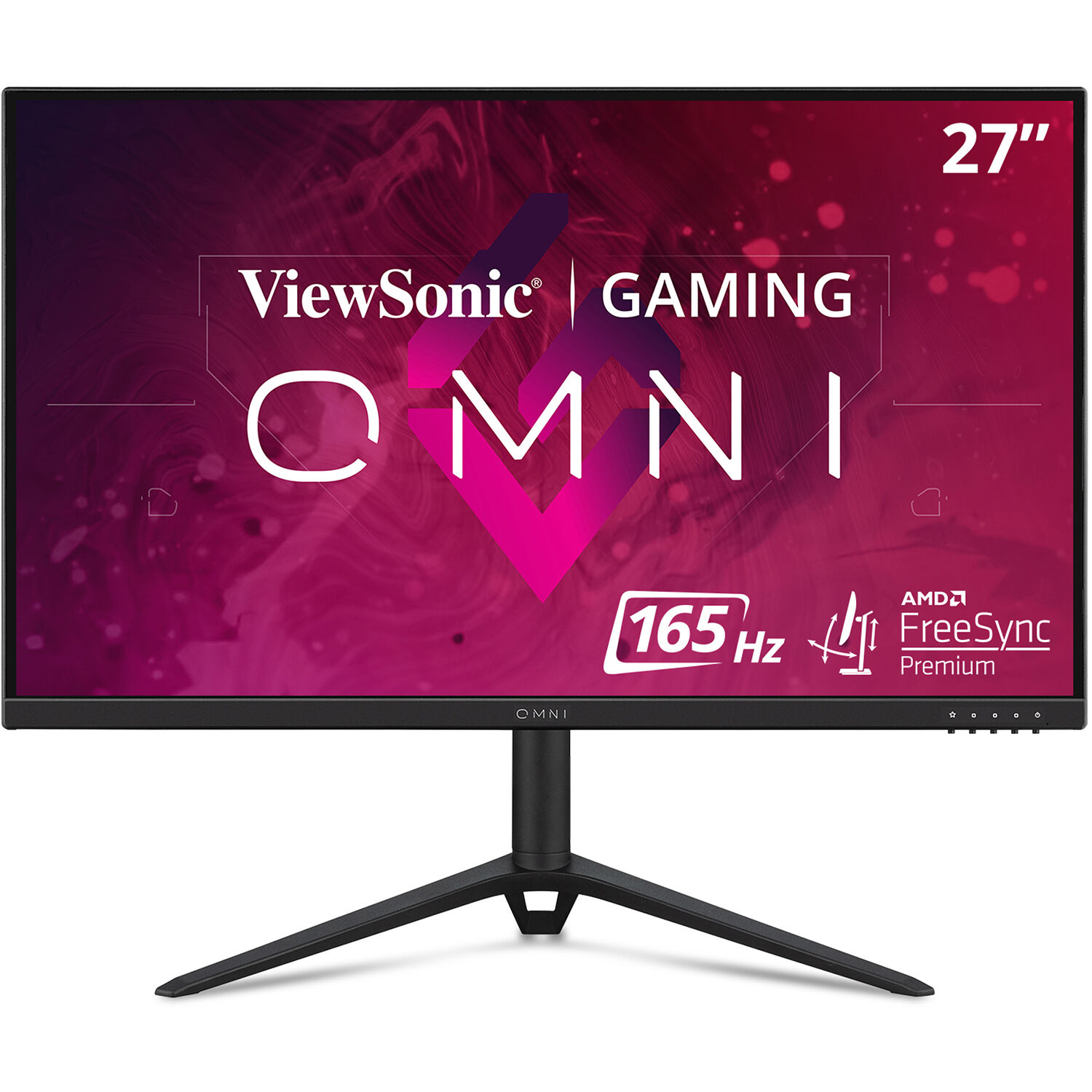 27in Omni 1080p 165hz Ergonomic Gaming Monitor with Amd Freesync Premium.