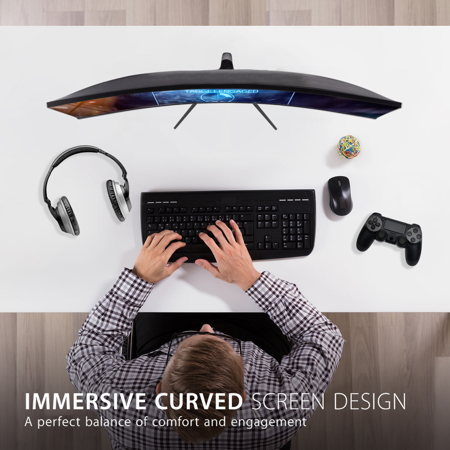 ViewSonic VX3218-PC-MHD 32-inch curved gaming monitor with Full HD display — view 9