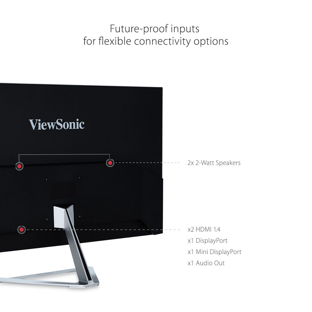 ViewSonic VX3276-2K-MHD 32-inch WQHD IPS frameless LED monitor — view 12