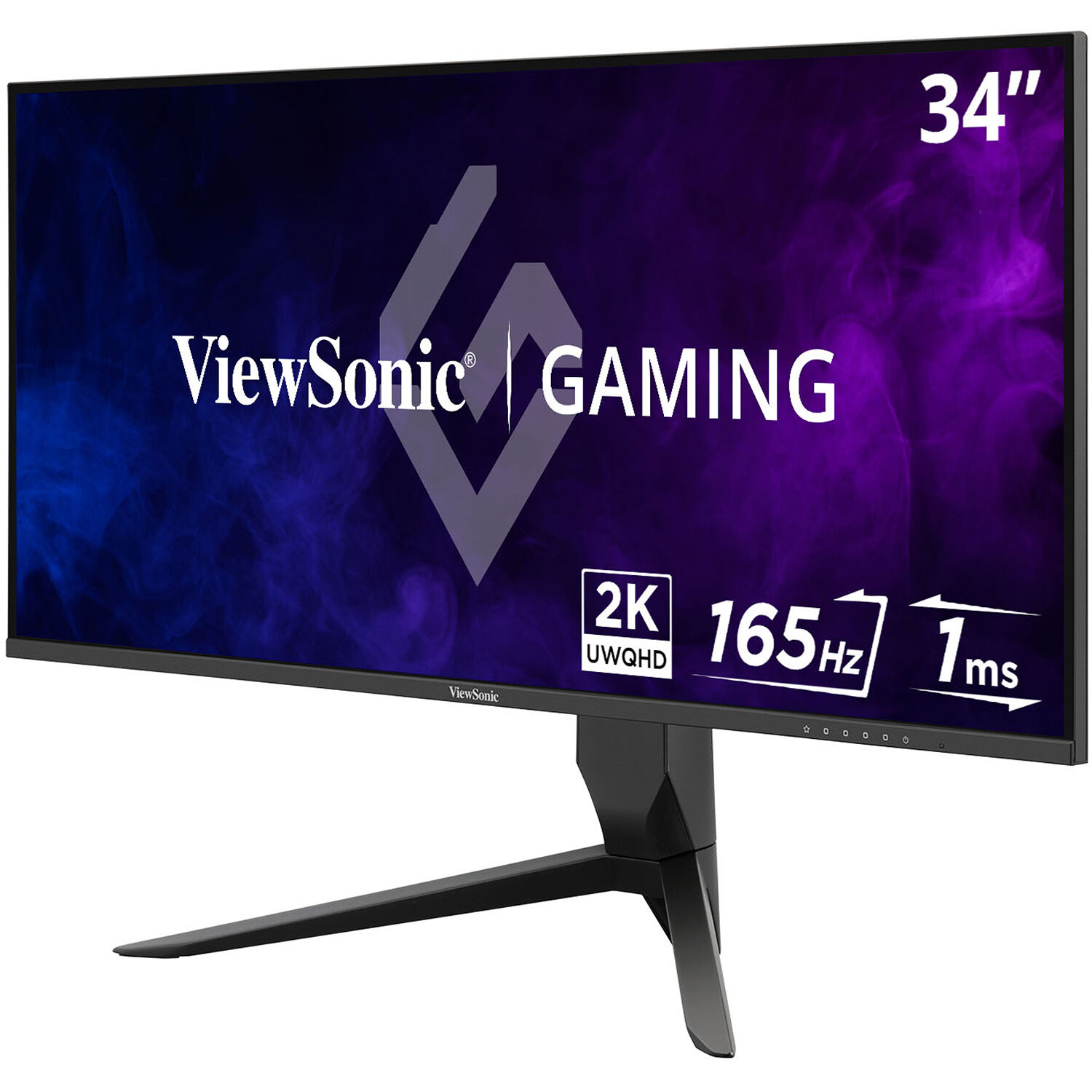 ViewSonic VX3418-2K 34-inch ultrawide gaming monitor with 3440 x 1440 resolution and slim black bezel — view 3