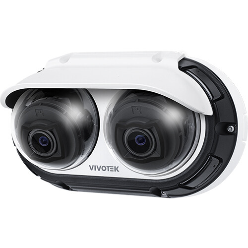 V-Series 5MPx2 Dual-Sensor AI Camera 3.2-7.7mm, Embedded: ?Trend Micro IoT Security for Surveillance Cameras, 3.2-7.7mm Remote Focus, 120dB WDR Pro, 30 fps @ 2560x1920, H.265, Smart IR II, 3DNR, IP66 & IK10-rated Housing, PoE, Operating Temperatures: Starting: -22 F ~ 131 F, Working: -40 F ~ 122 F, 2-way Audio w/External microphone input/External line output, MicroSD, ONVIF, UL Certified, 5 Year Warranty, Fully Integrated with VAST2 & VSS VMS, Various Open APIs Available for 3rd Party Integration, — view 4