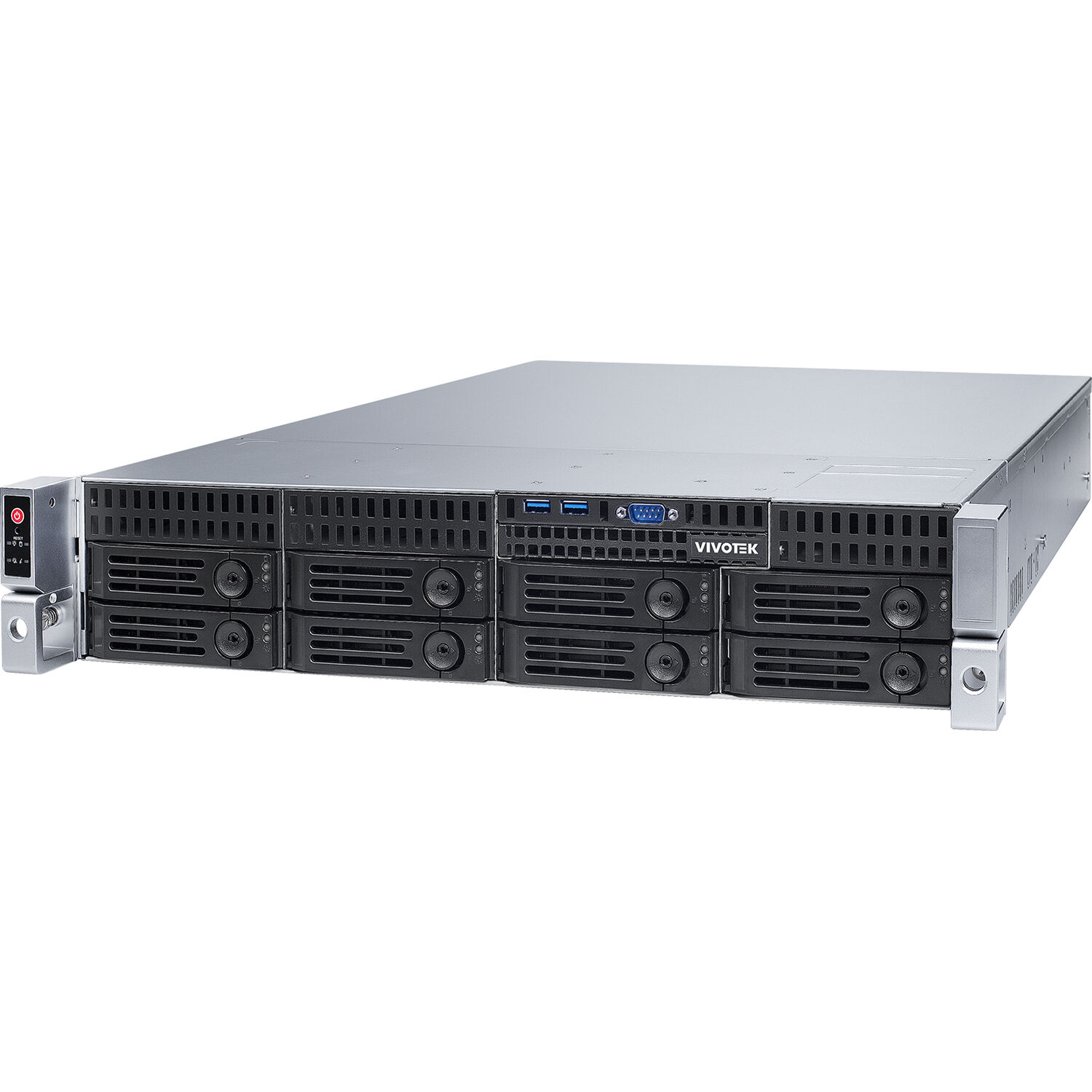 32-Ch 8 Bay Recording Server. H.265, Vss Pro Inside, Onvif, Dual Lan, Fisheye Dewarp, Raid and Redundant Power