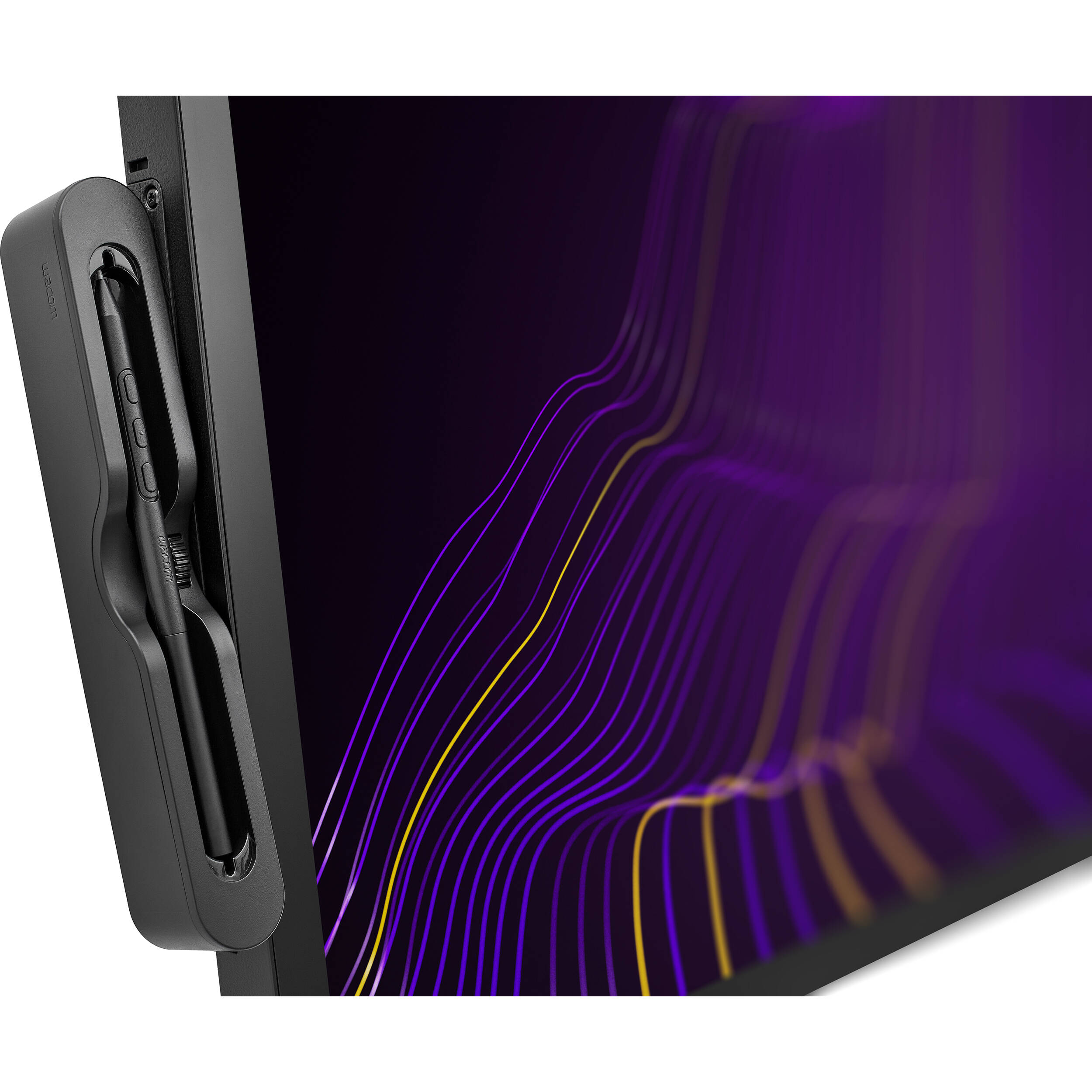 Wacom accessory storage for spare nibs and grips on Cintiq Pro 27 — view 3