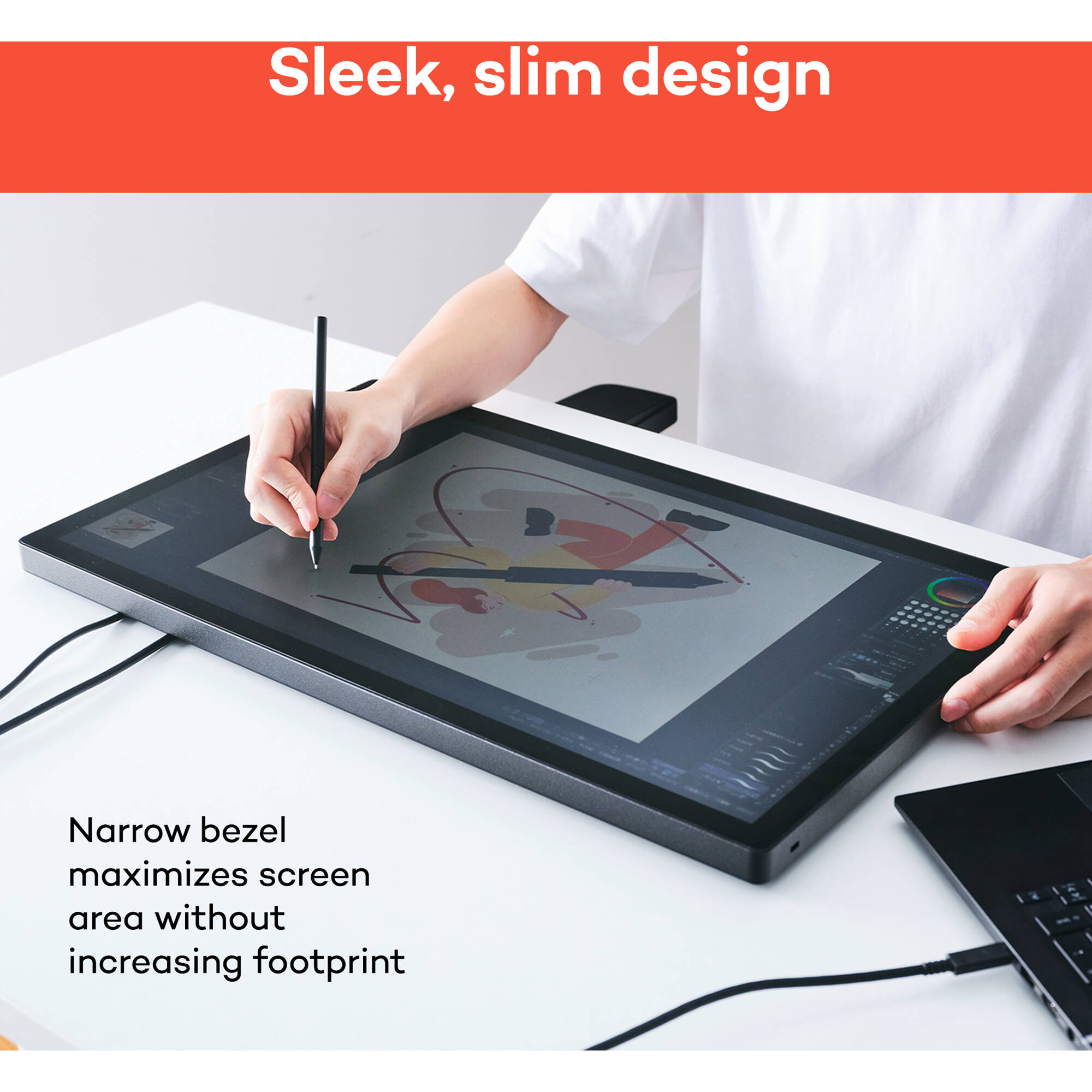 Wacom Cintiq 24-inch pen and touch display for professional drawing and creative workflows — view 7