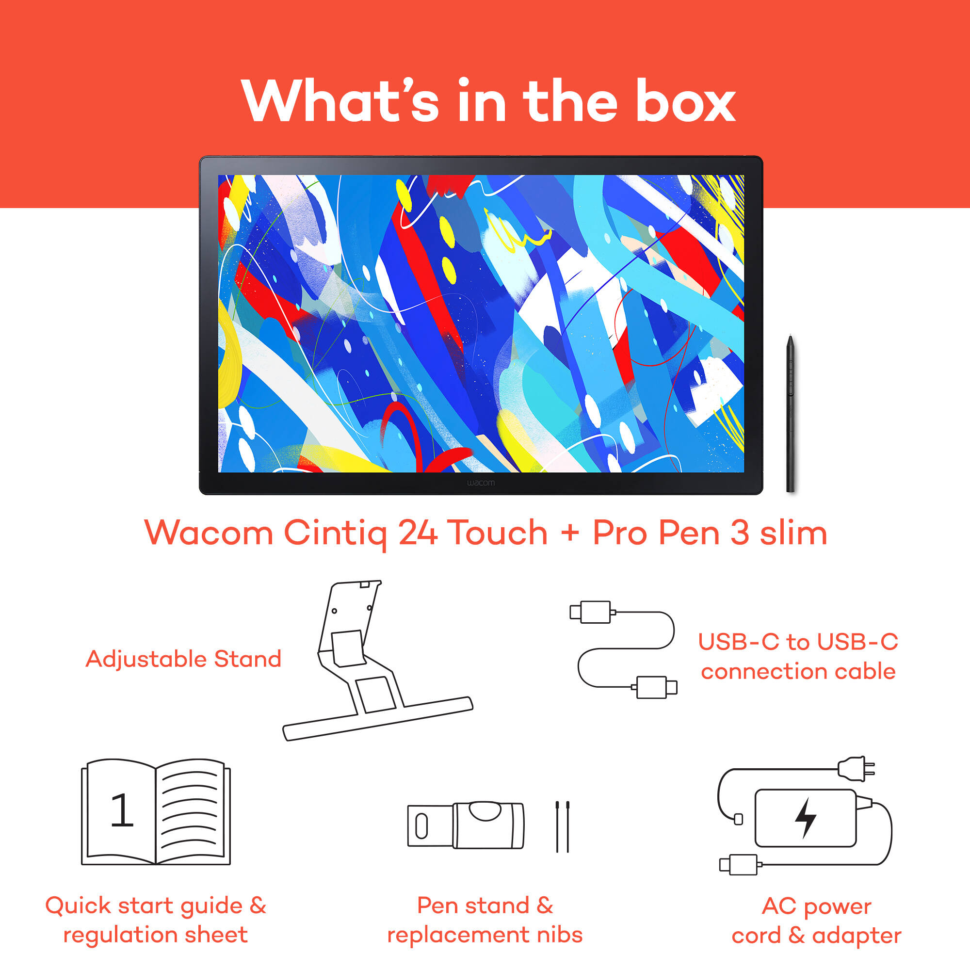 Wacom Cintiq 24-inch pen and touch display for professional drawing and creative workflows — view 9