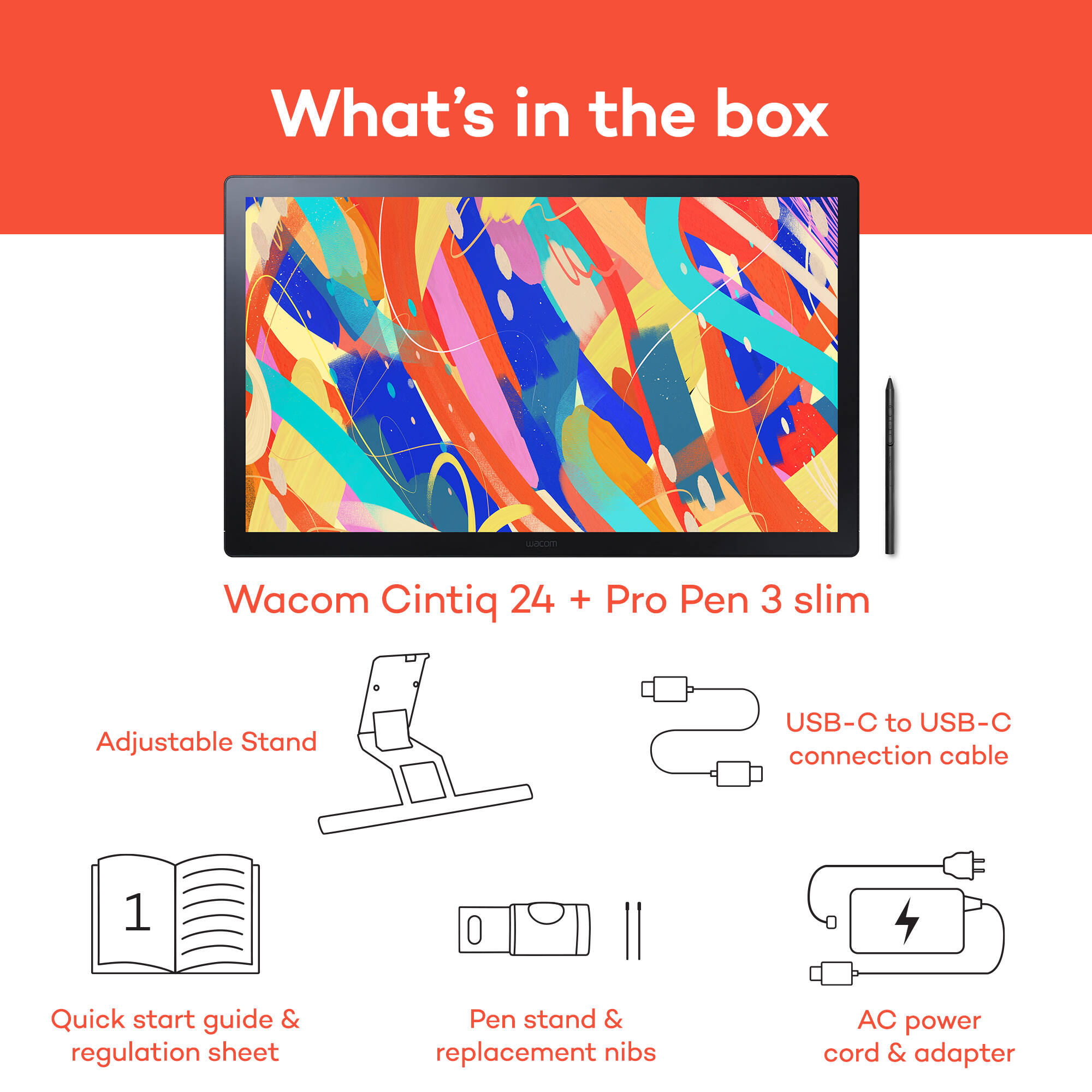 Wacom Cintiq 24-inch pen display for professional drawing and creative work — view 9