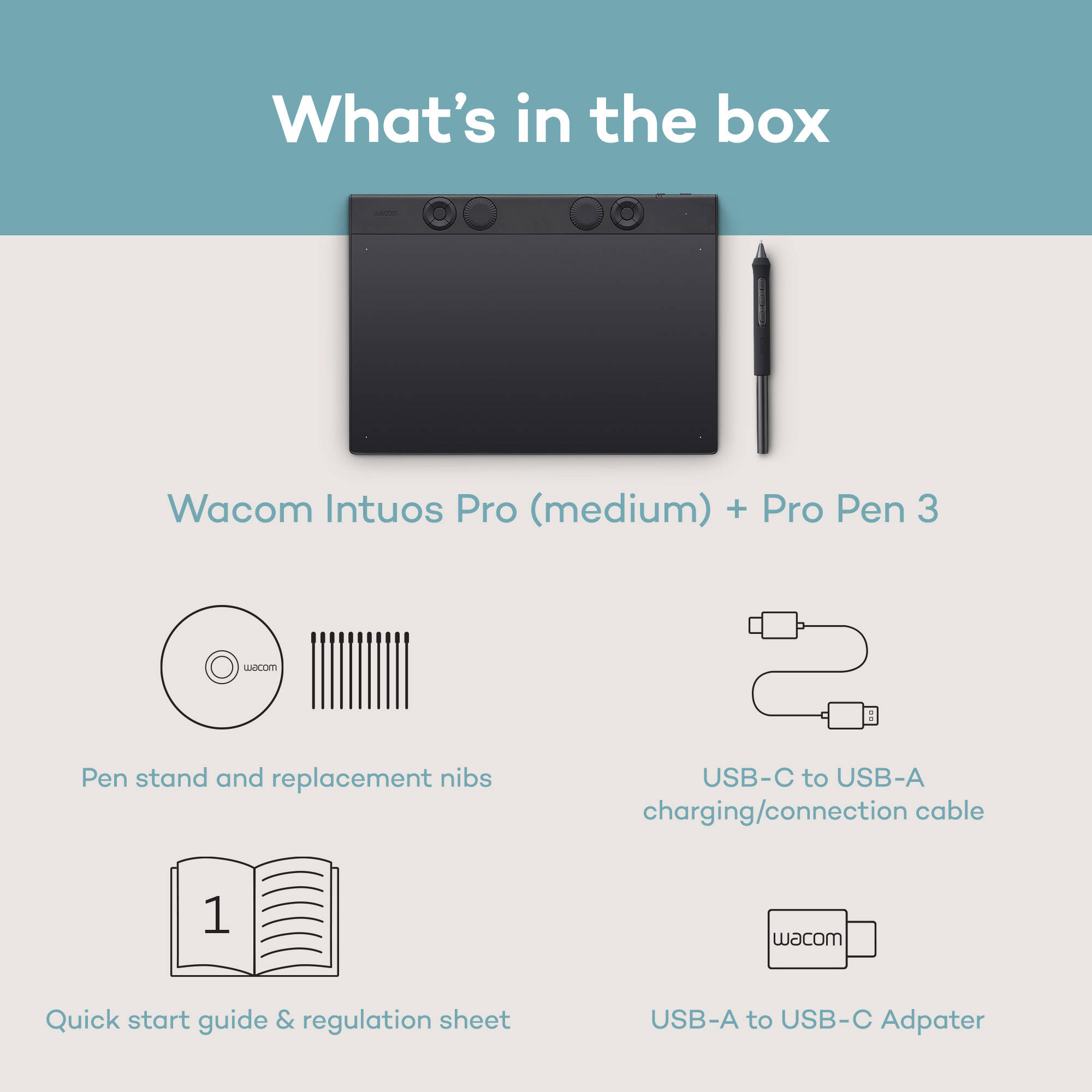 Wacom Intuos Pro Medium 2025 Bluetooth pen tablet for professional drawing and design — view 7