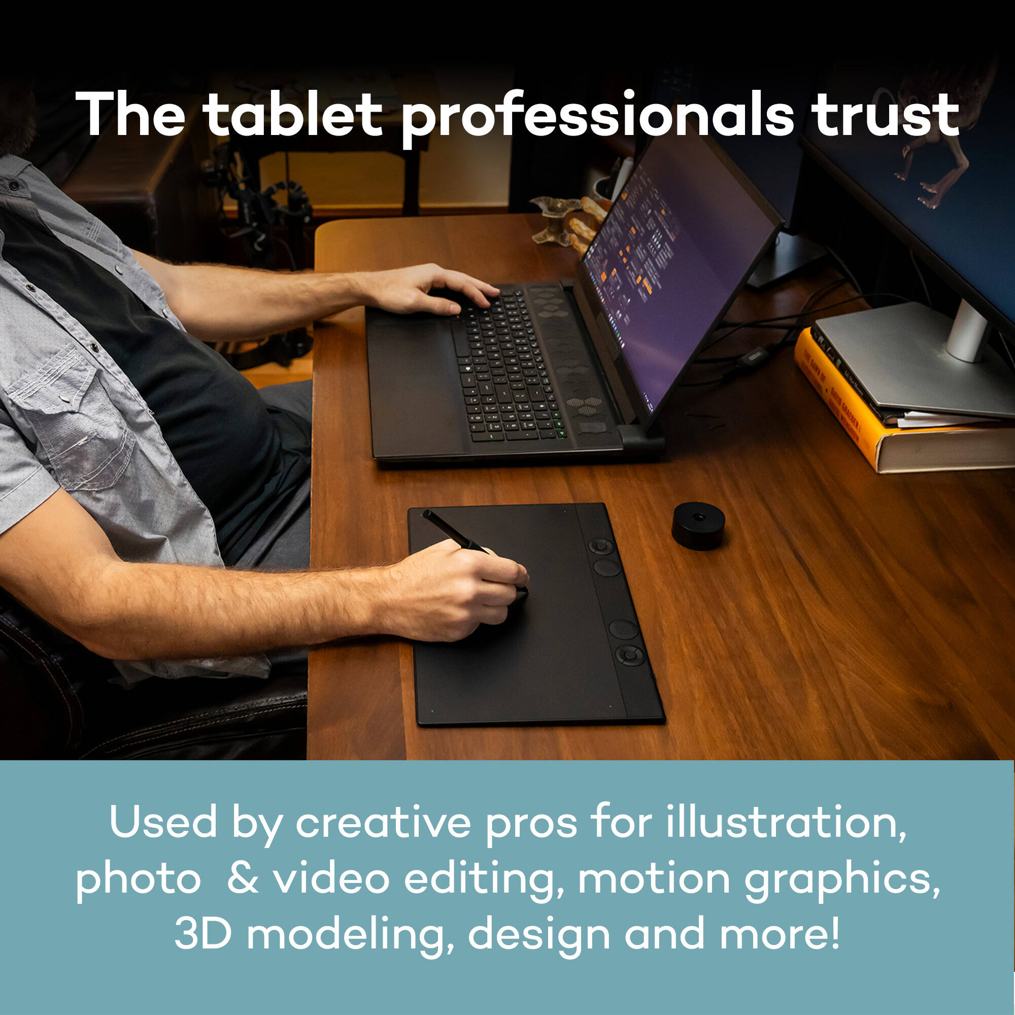 Wacom Intuos Pro Large Bluetooth pen tablet for professional drawing and editing — view 4
