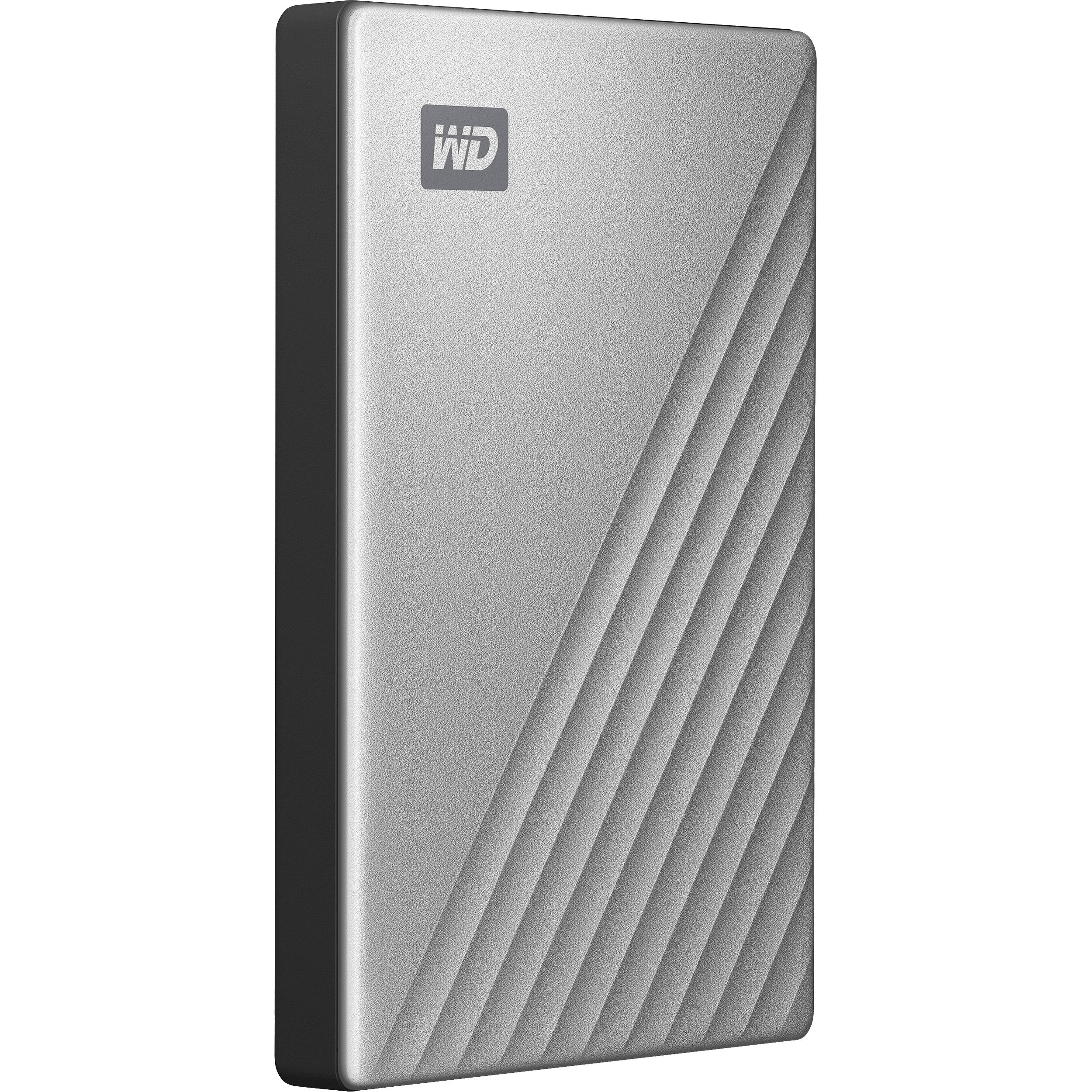 WD My Passport Ultra 1 TB silver portable external drive with USB-C — view 2