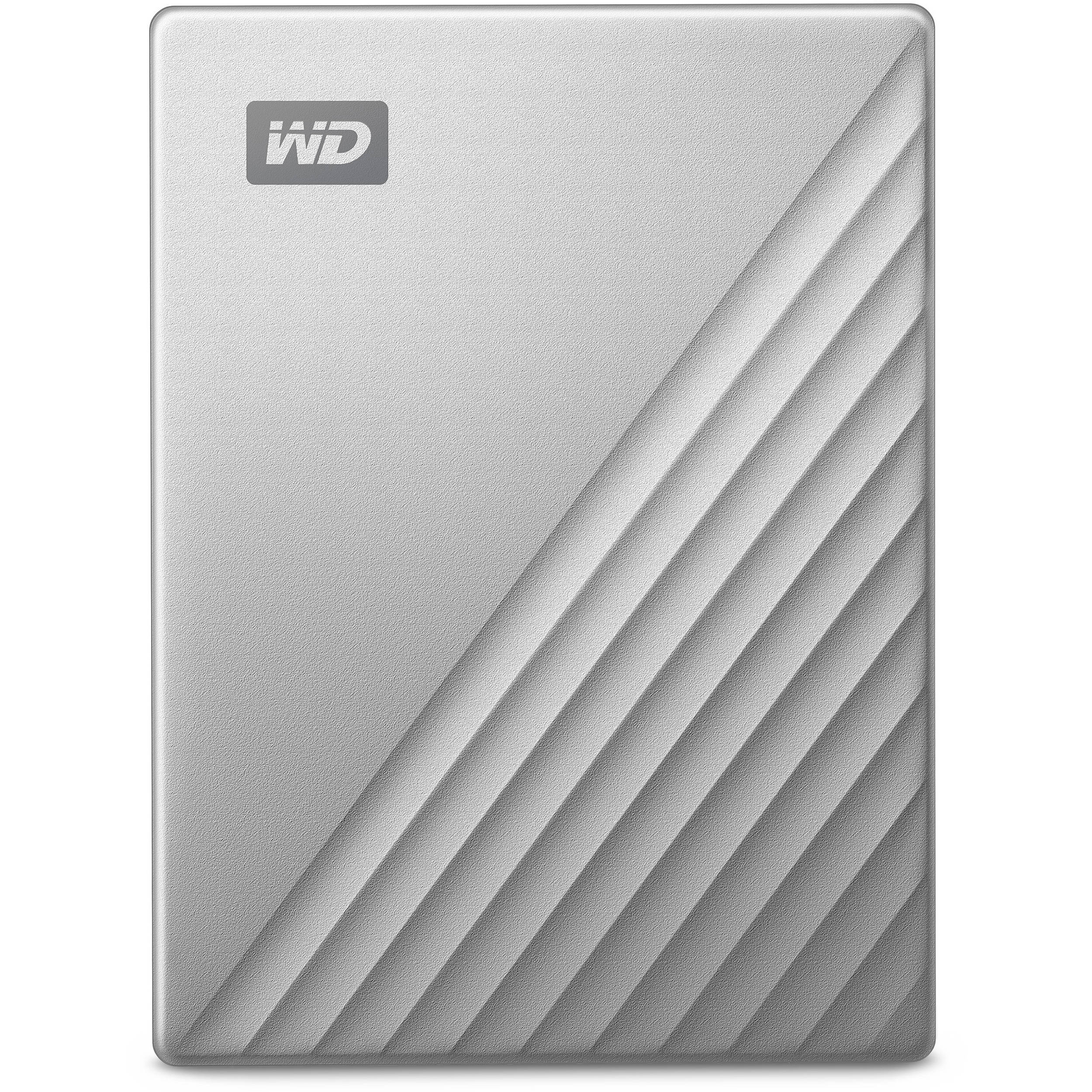 WD My Passport Ultra 1 TB silver portable external drive with USB-C — view 3