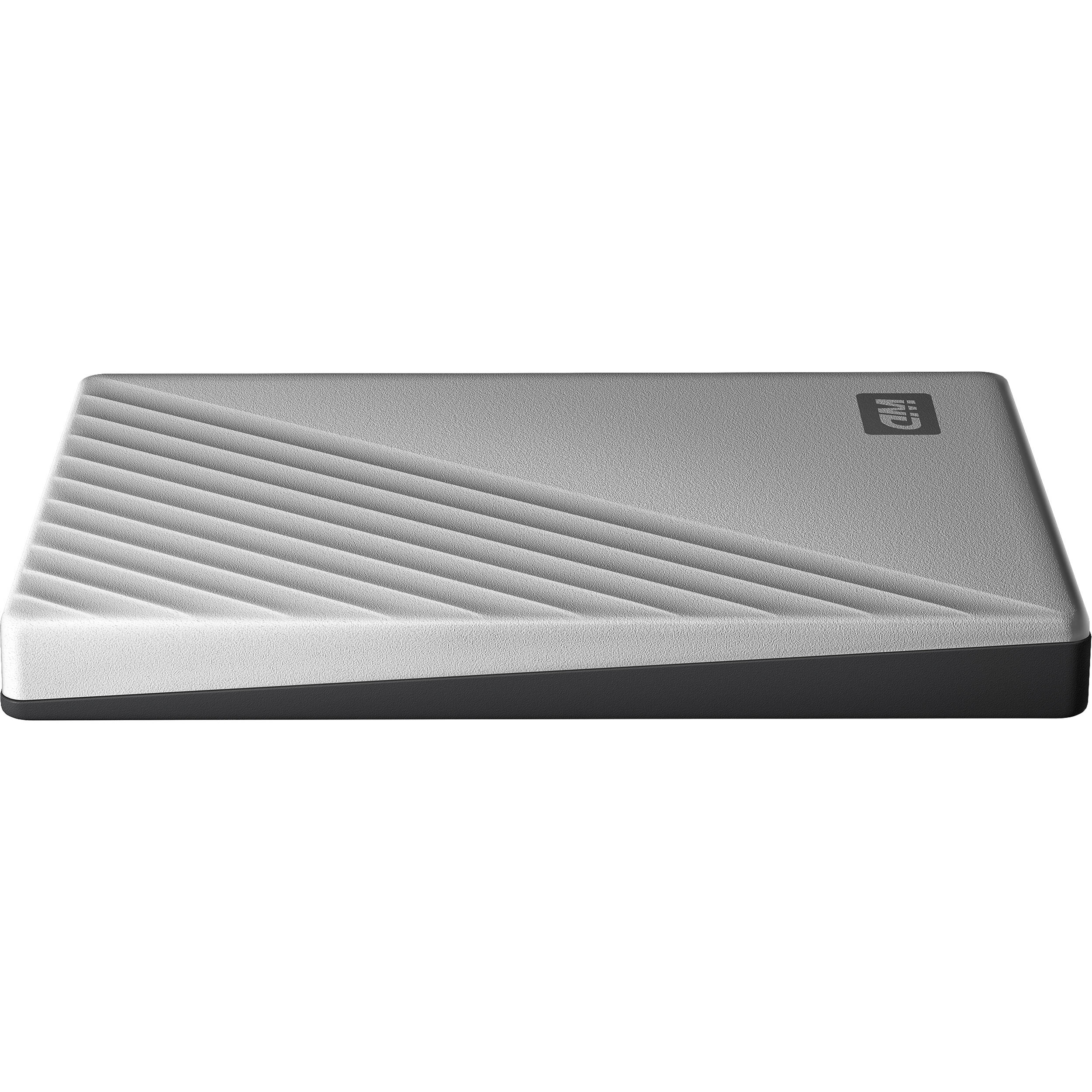 WD My Passport Ultra 1 TB silver portable external drive with USB-C — view 6
