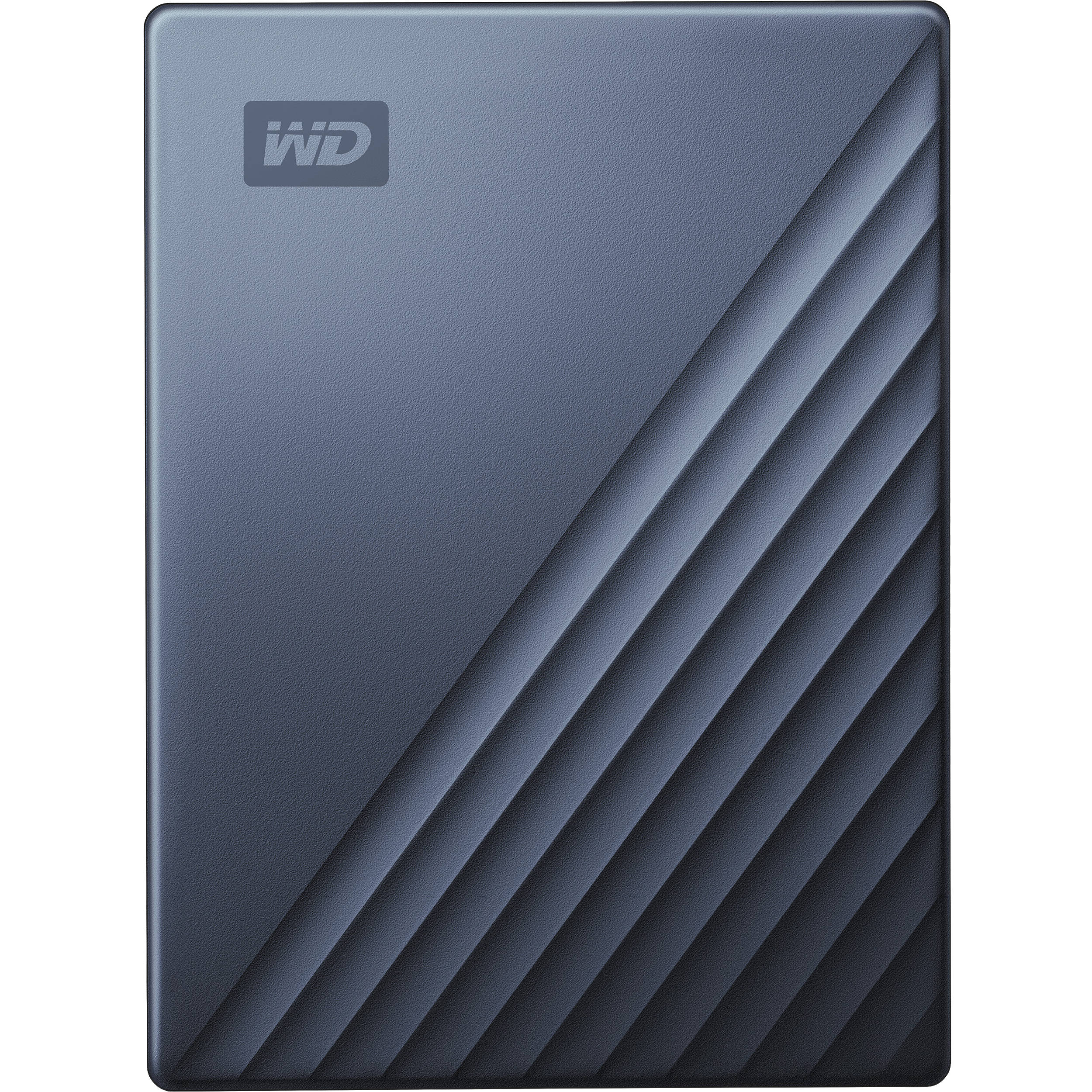 Western Digital My Passport Ultra 4TB portable external hard drive in blue — view 5