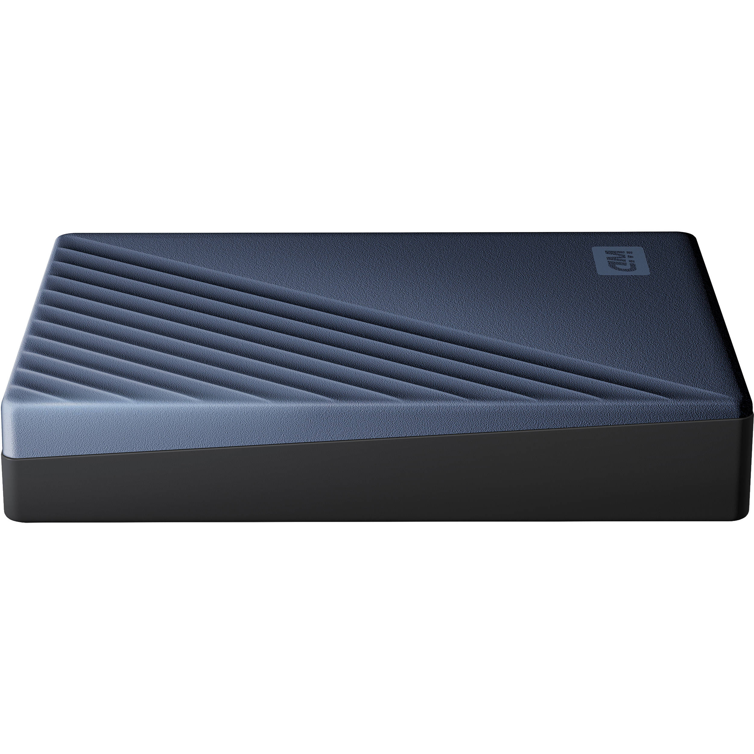 Western Digital My Passport Ultra 4TB portable external hard drive in blue — view 7