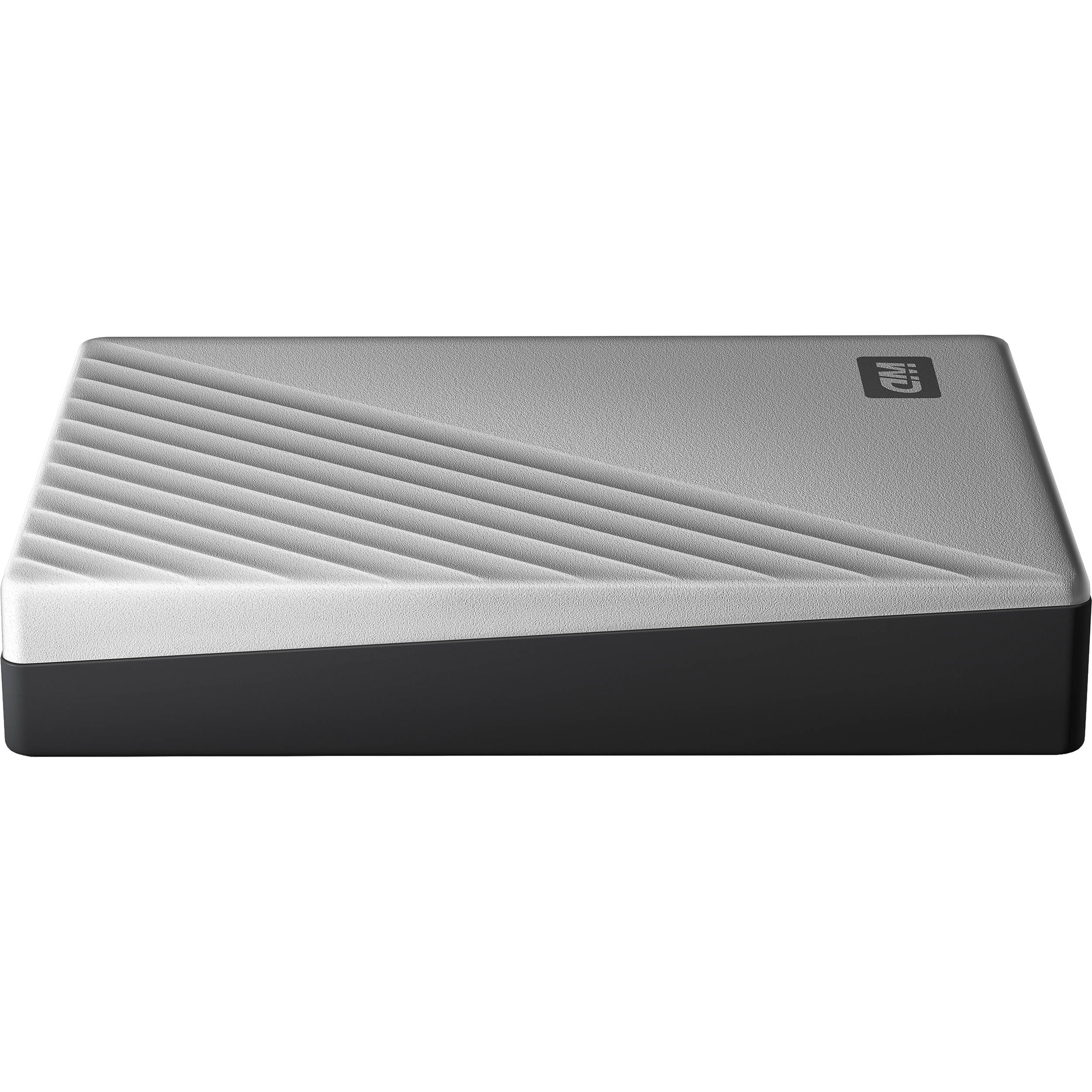 Western Digital My Passport Ultra 4TB portable external hard drive in silver — view 7