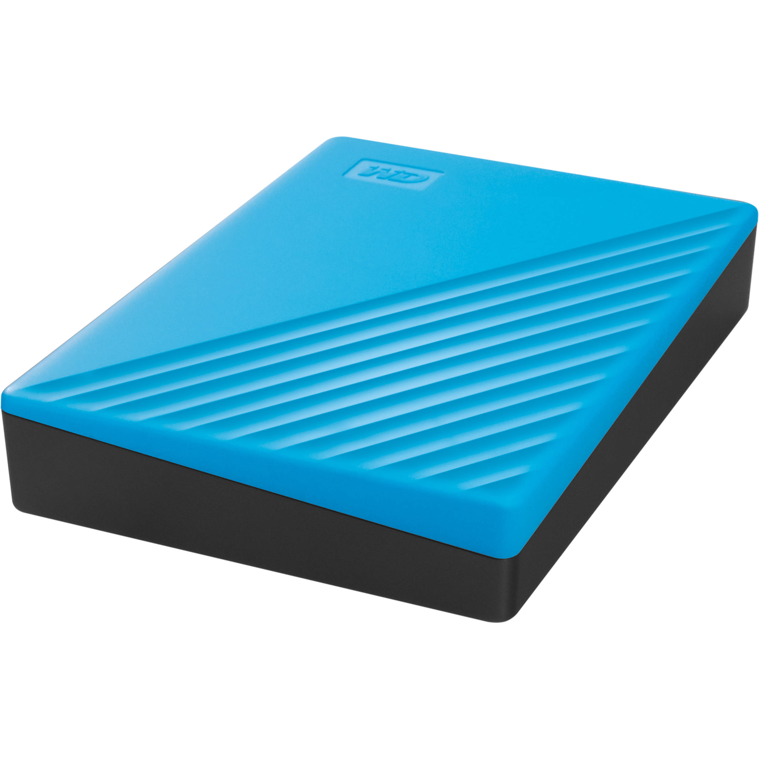 Western Digital My Passport 4TB portable HDD in blue — view 2