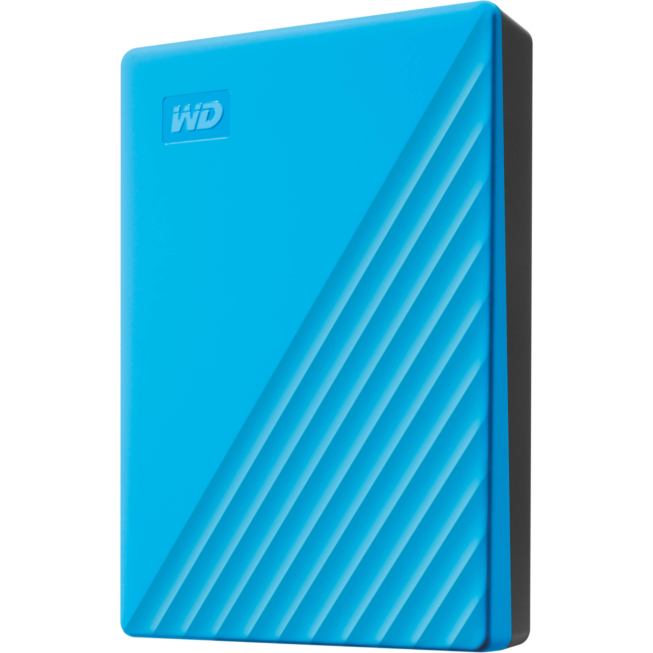 Western Digital My Passport 4TB portable HDD in blue — view 5