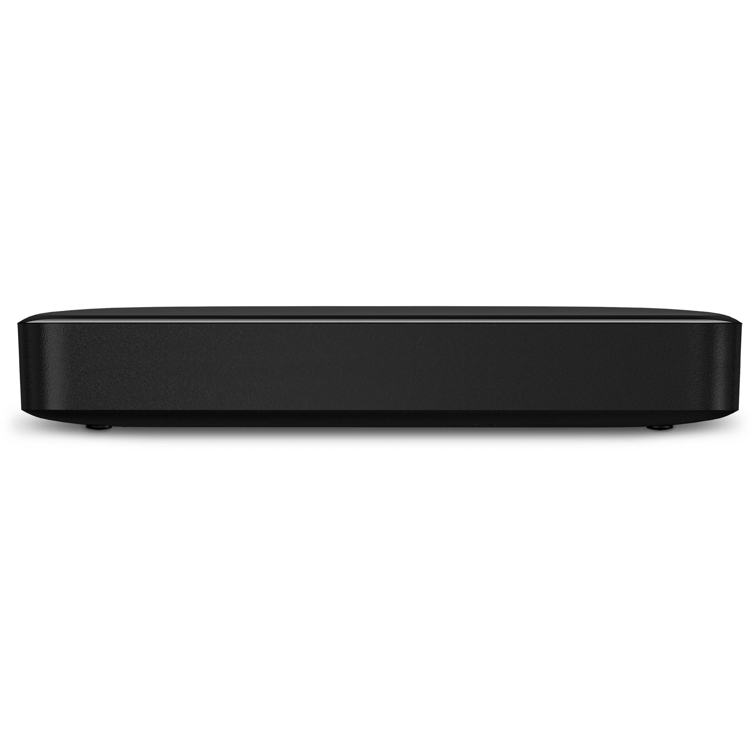 WD Elements Portable 2 TB external hard drive with compact black 2.5-inch design — view 3