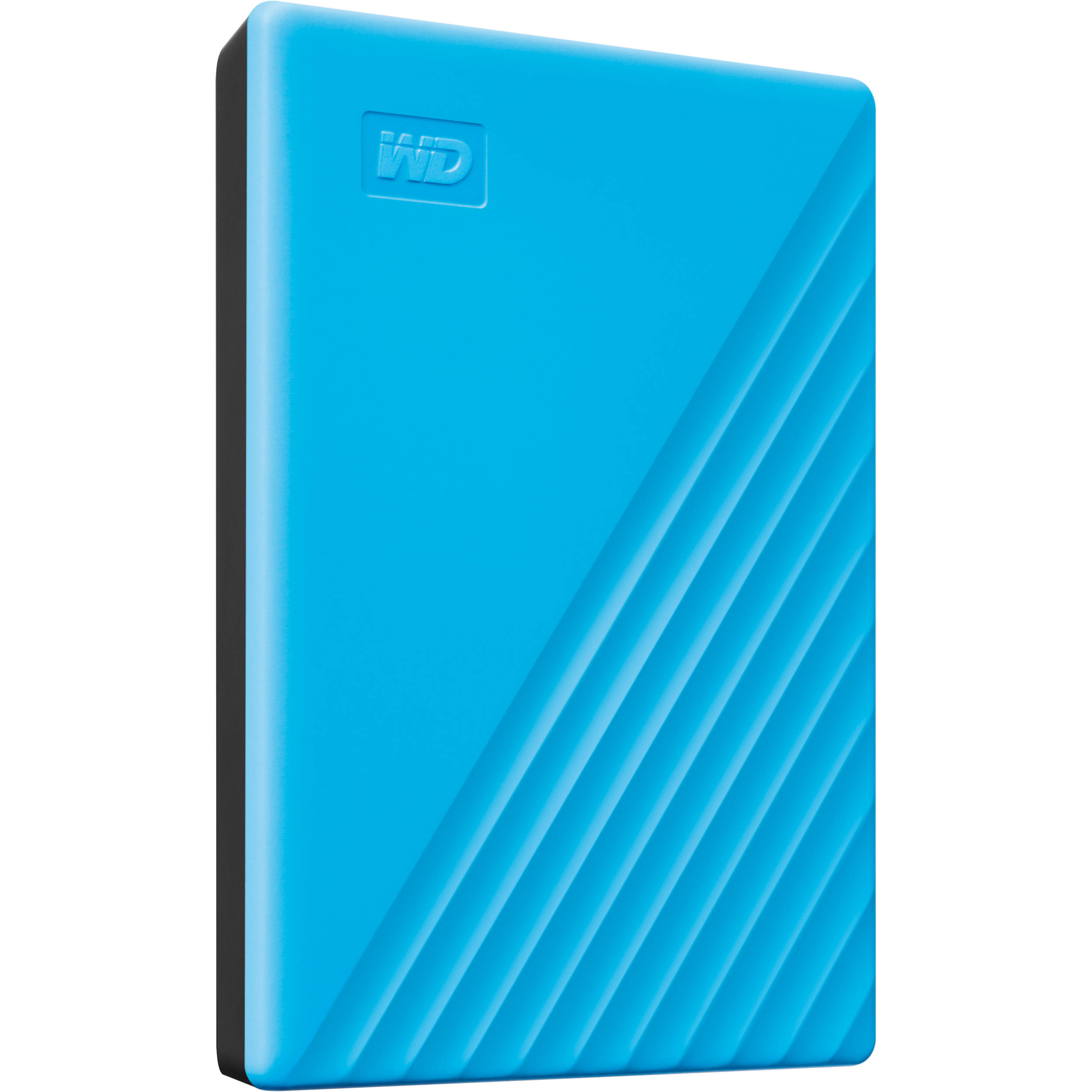 Western Digital My Passport 2TB portable HDD in blue — view 4