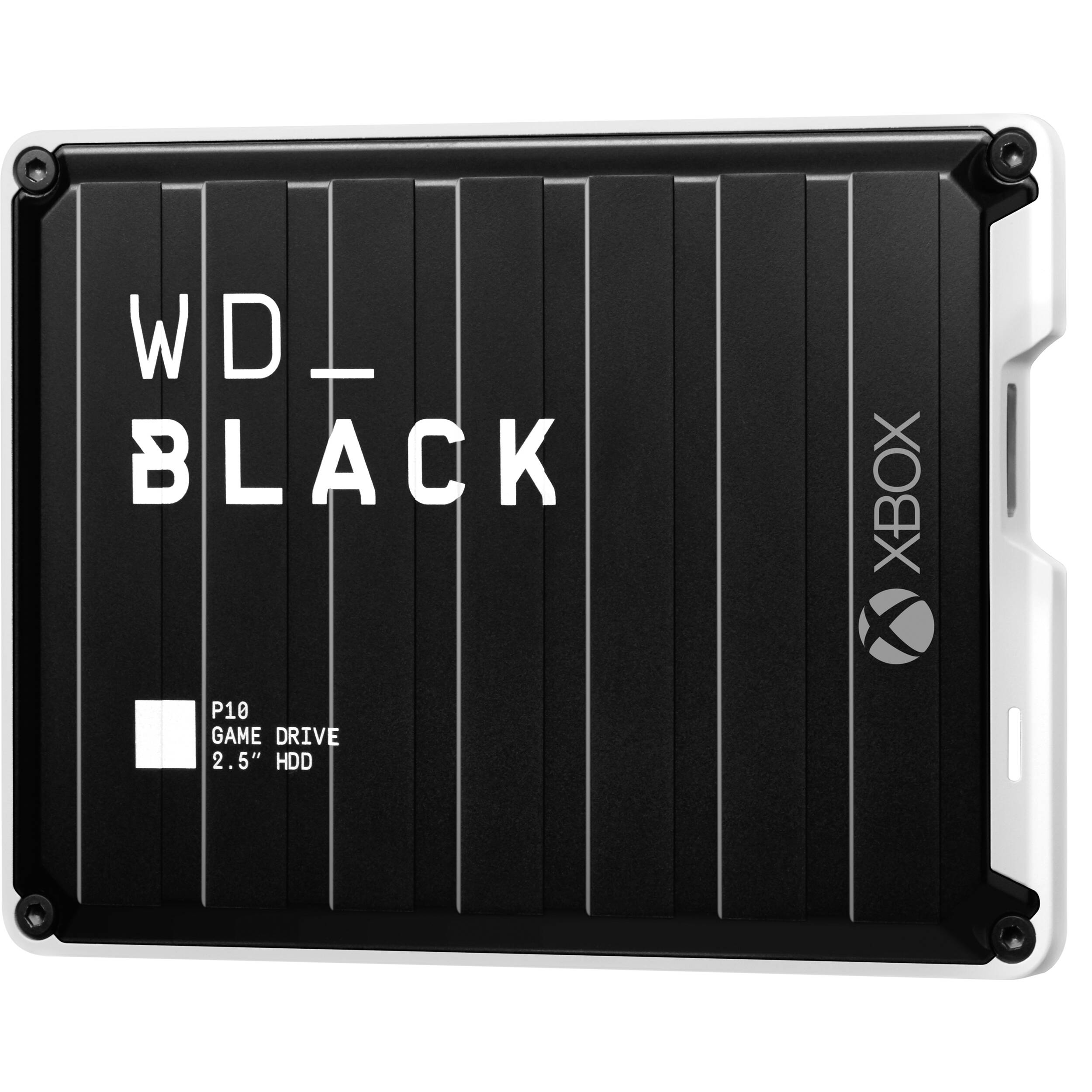 WD Black P10 Game Drive for Xbox 6TB external hard drive in black and white finish — view 2
