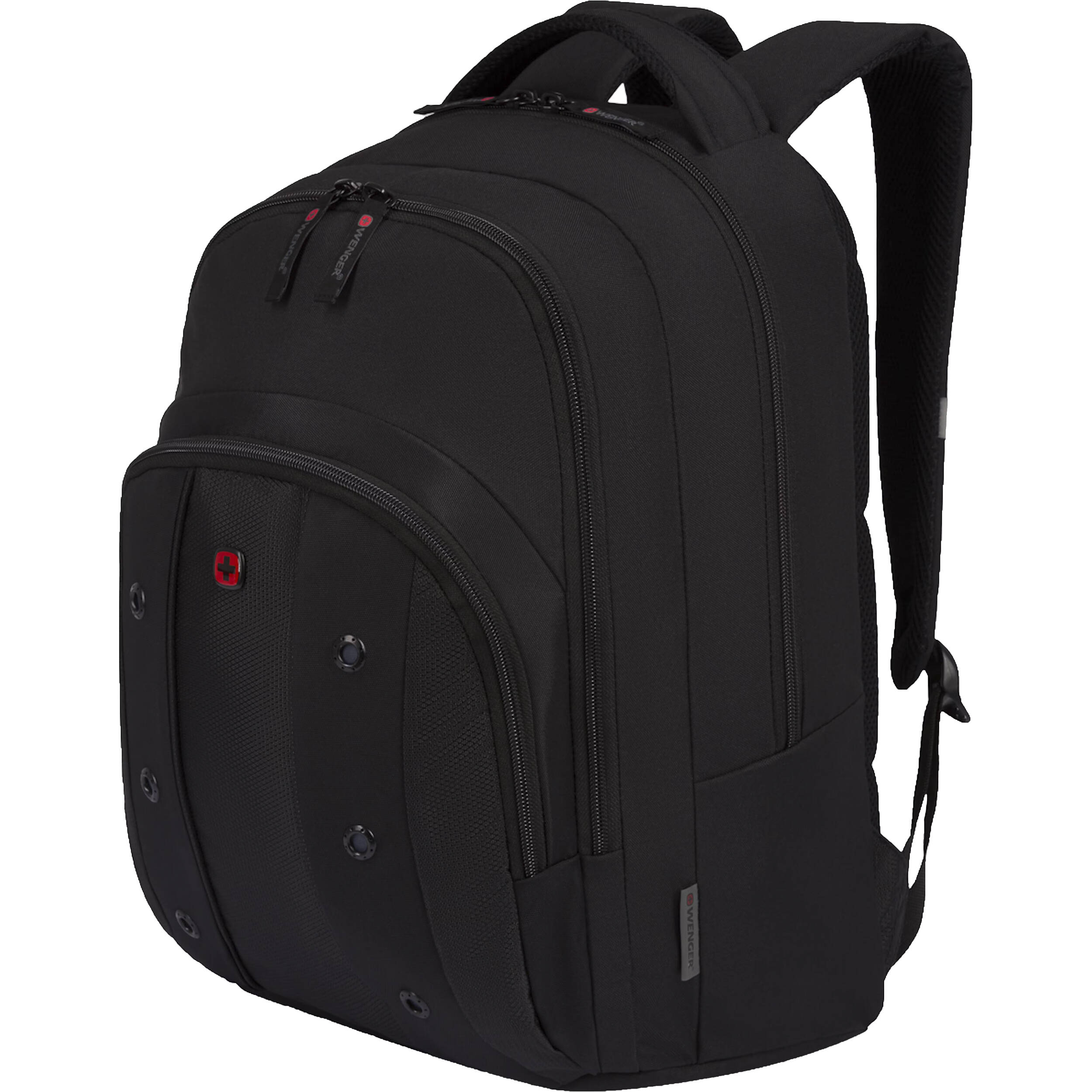 Wenger & Swissgear by Group III Wenger Upload Laptop Backpack Fits up to a 16in Backpack Black