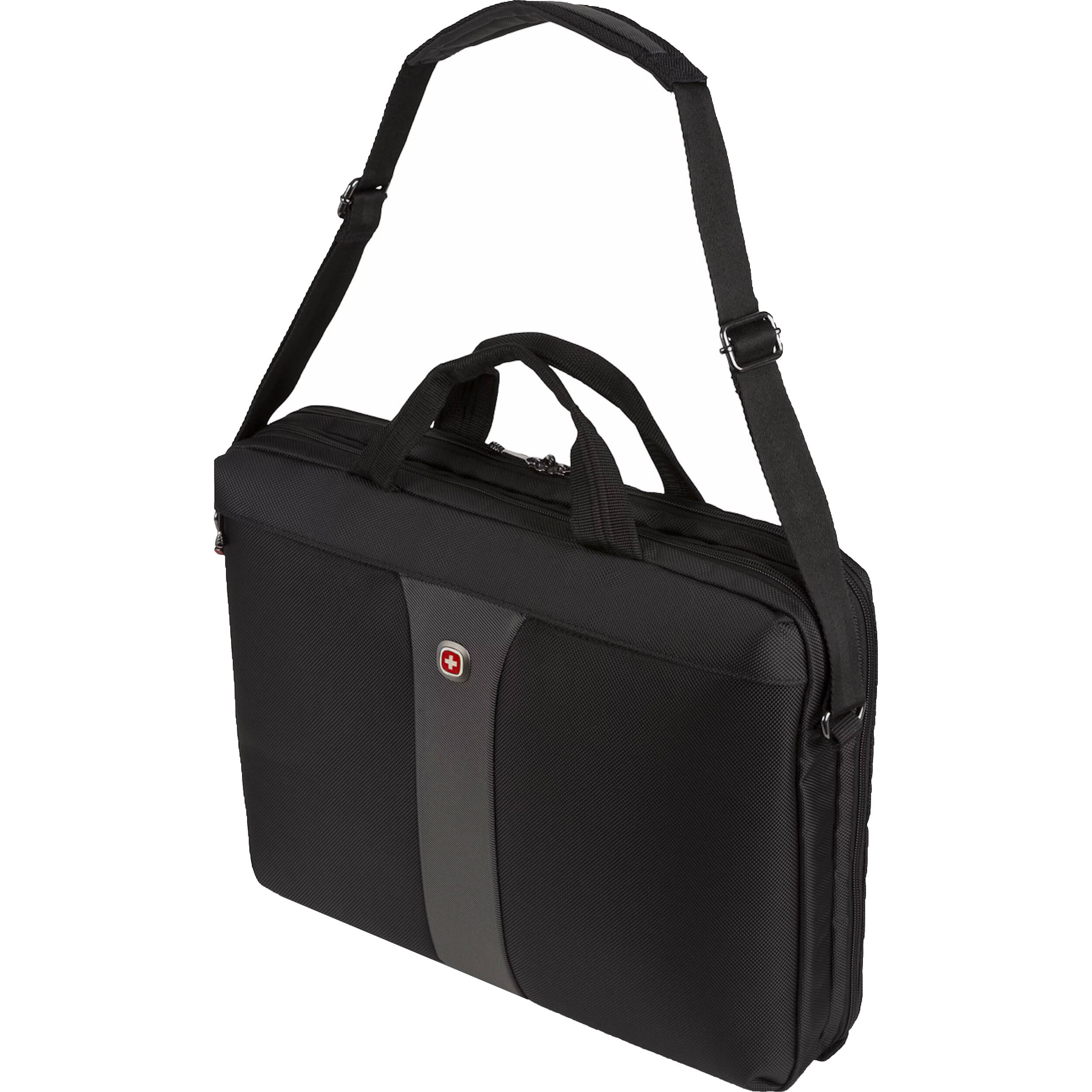 WENGER & SWISSGEAR BY GROUP III WENGER LEGACY BLACK SLIMCASE FITS UP 17IN LAPTOP WA-7444-14F00 — view 5