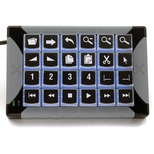 X-KEYS XK-24 USB wired keypad with compact 24-key layout for numeric entry — view 2