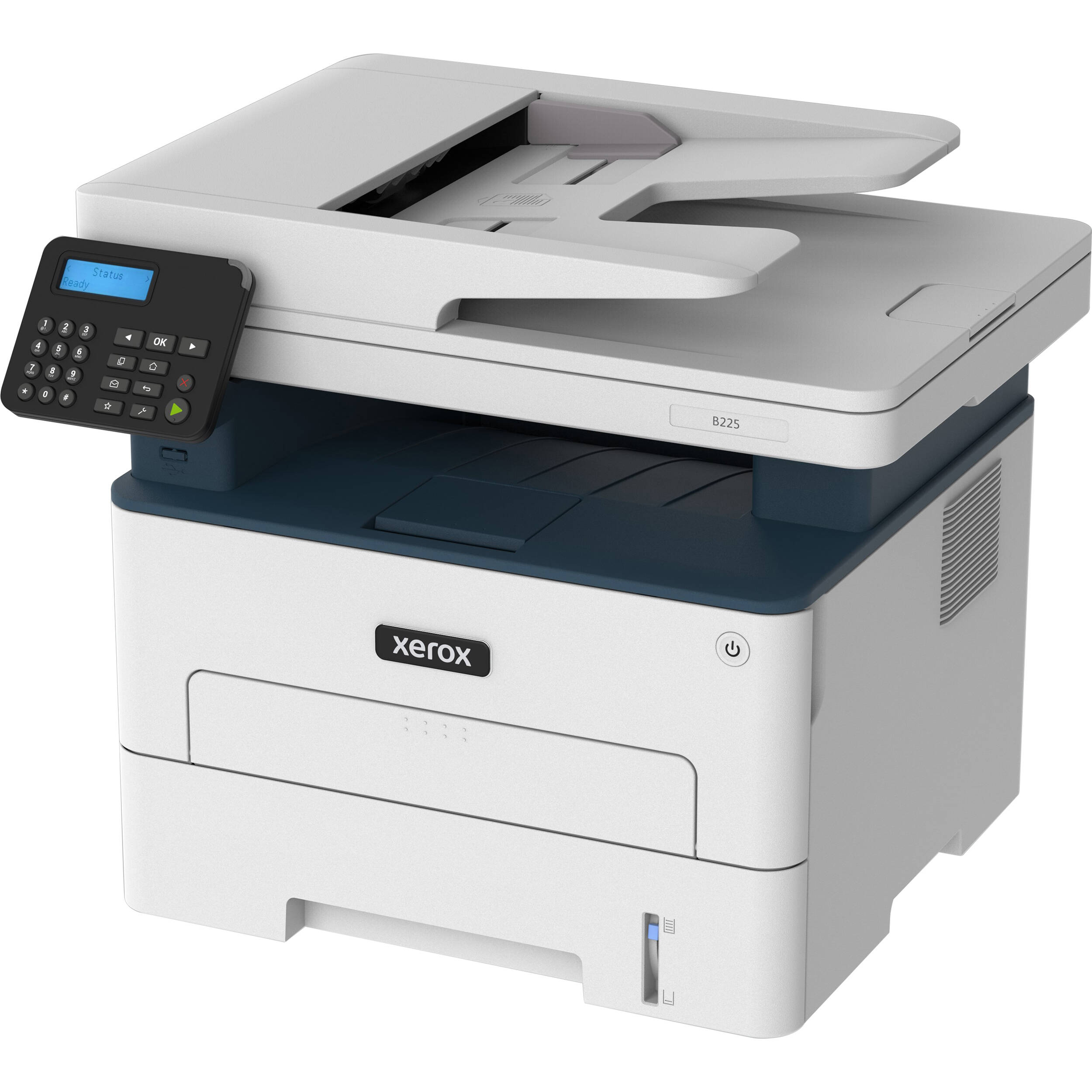 Xerox B225/DNI monochrome multifunction printer for print, scan, and copy — view 3