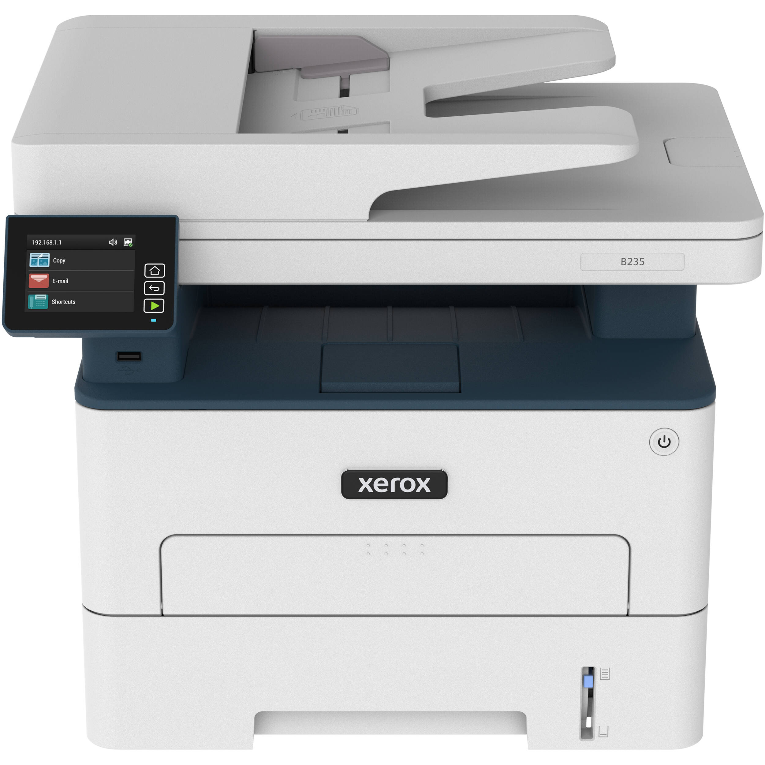 Xerox B235 multifunction printer for monochrome printing, scanning, and copying — view 2