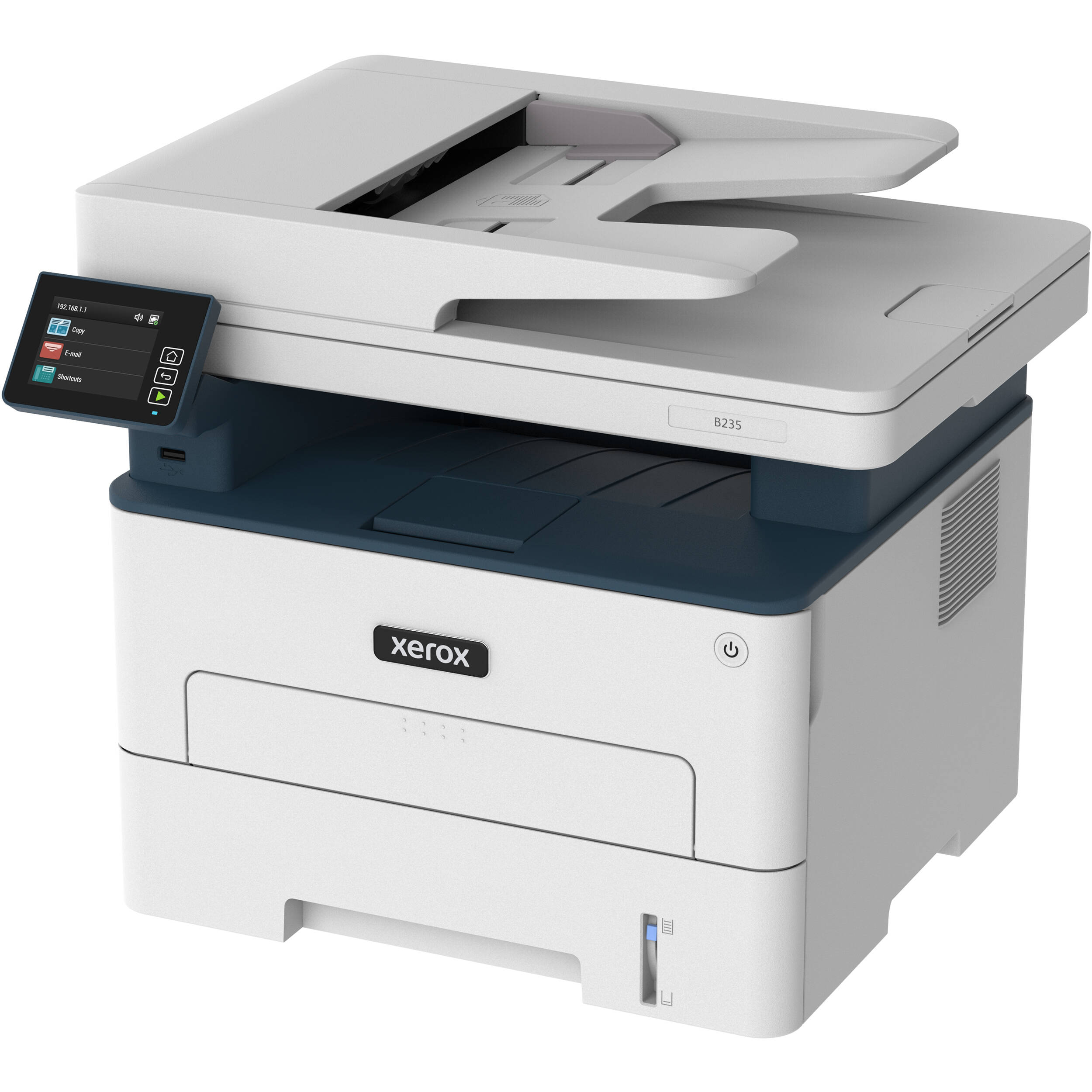 Xerox B235 multifunction printer for monochrome printing, scanning, and copying — view 3
