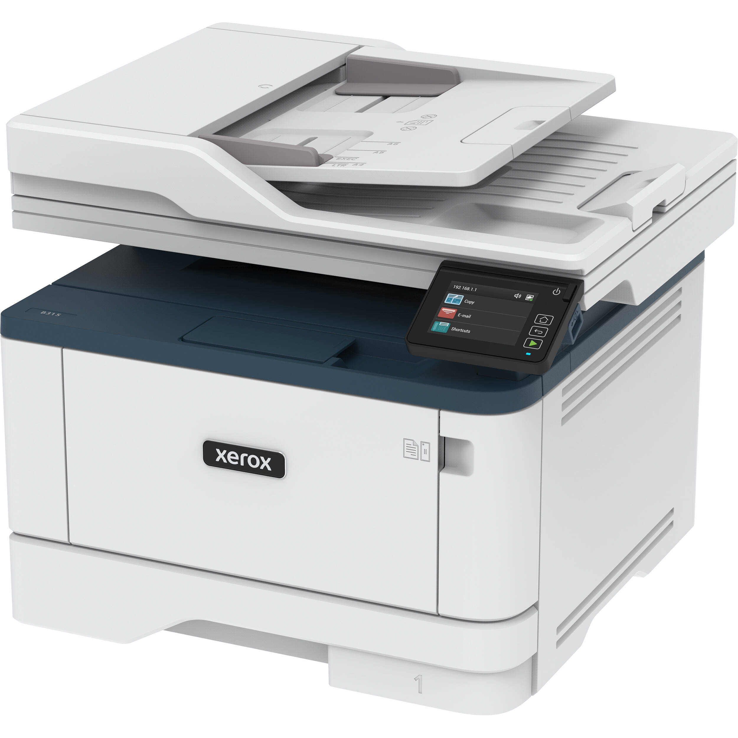 Xerox B315/DNI monochrome multifunction printer with print copy scan fax and duplex printing — view 2